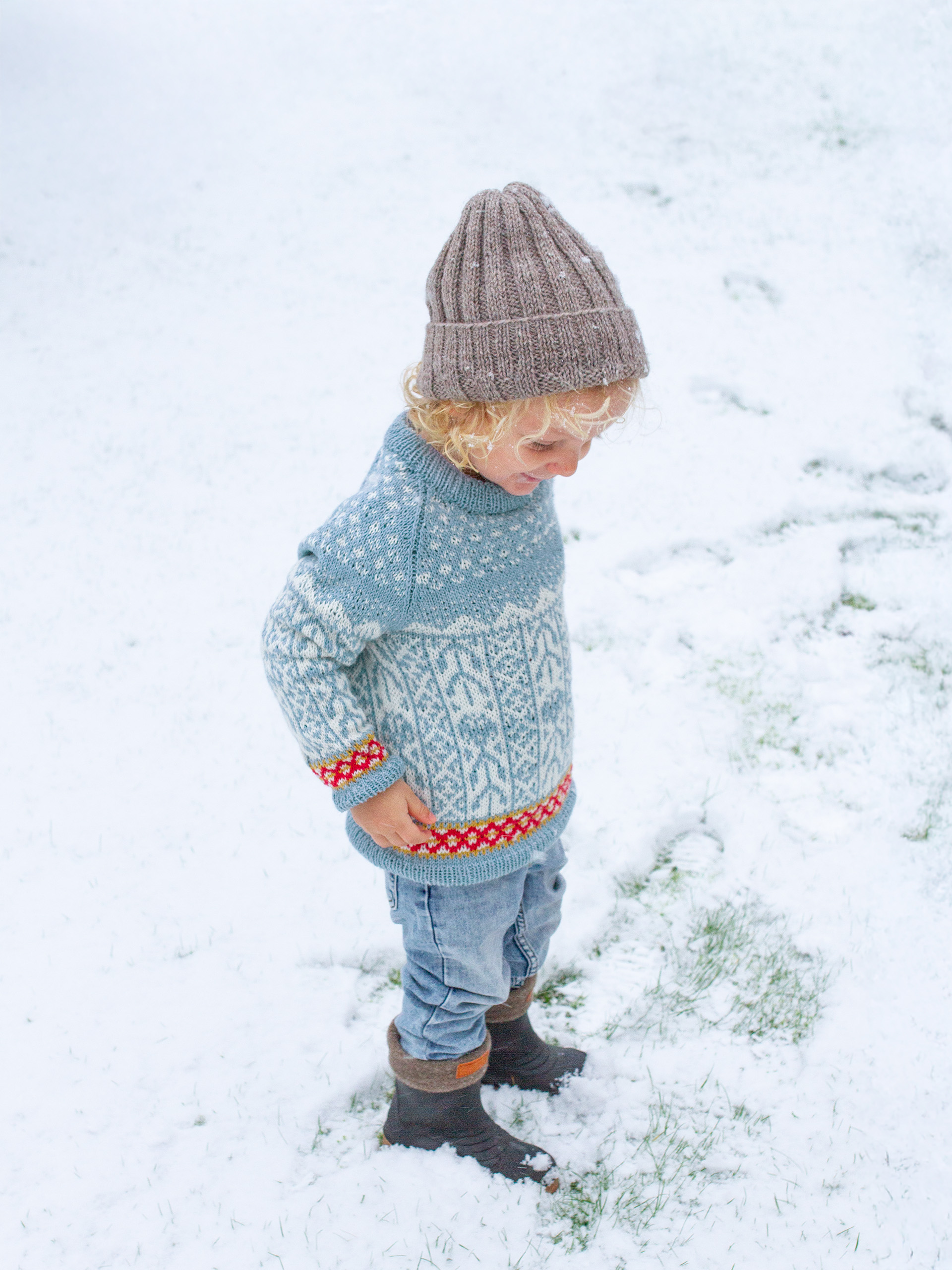 521K-08g FLÅM genser mini