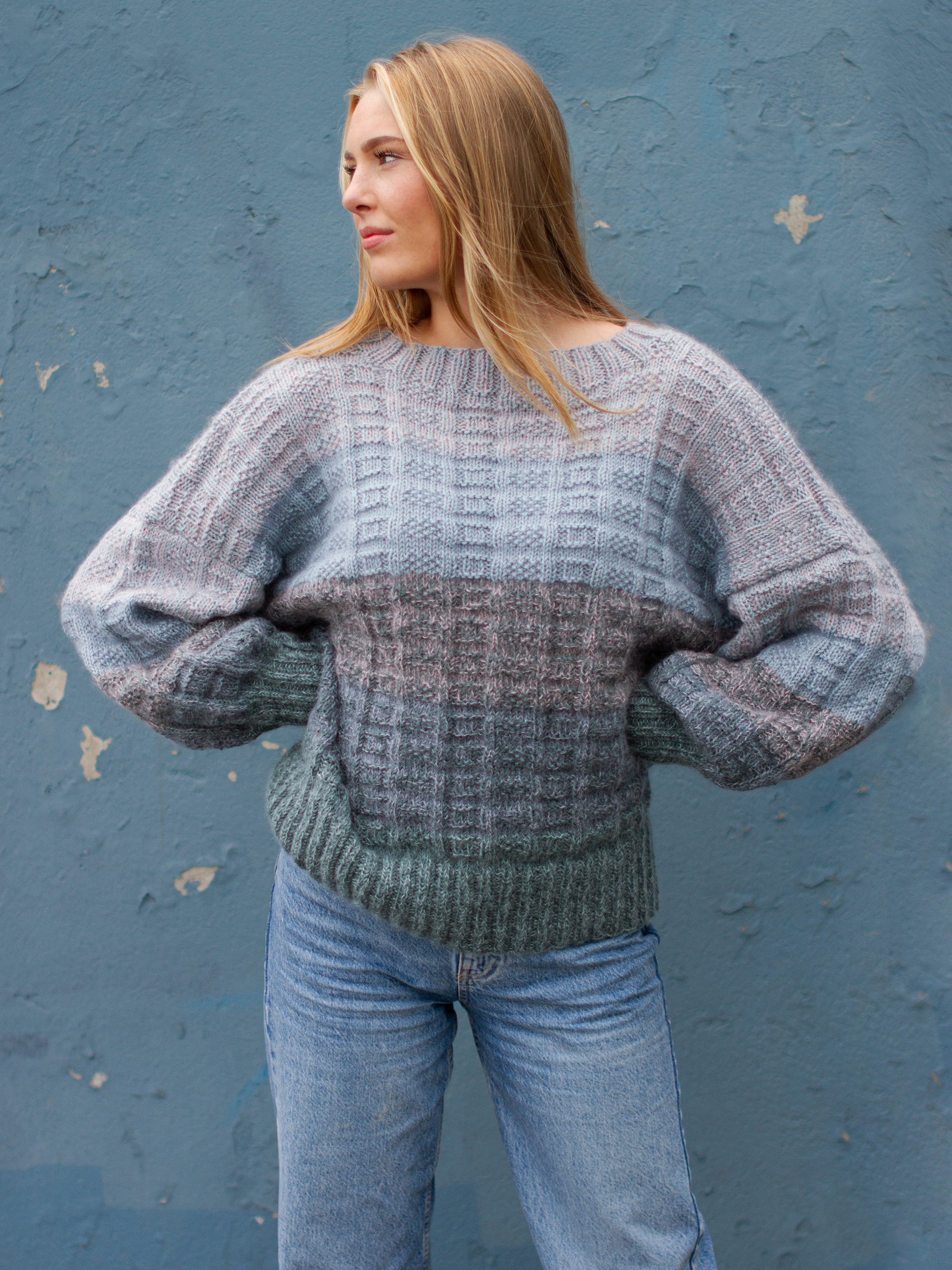 FLASHDANCE sweater grågrønn