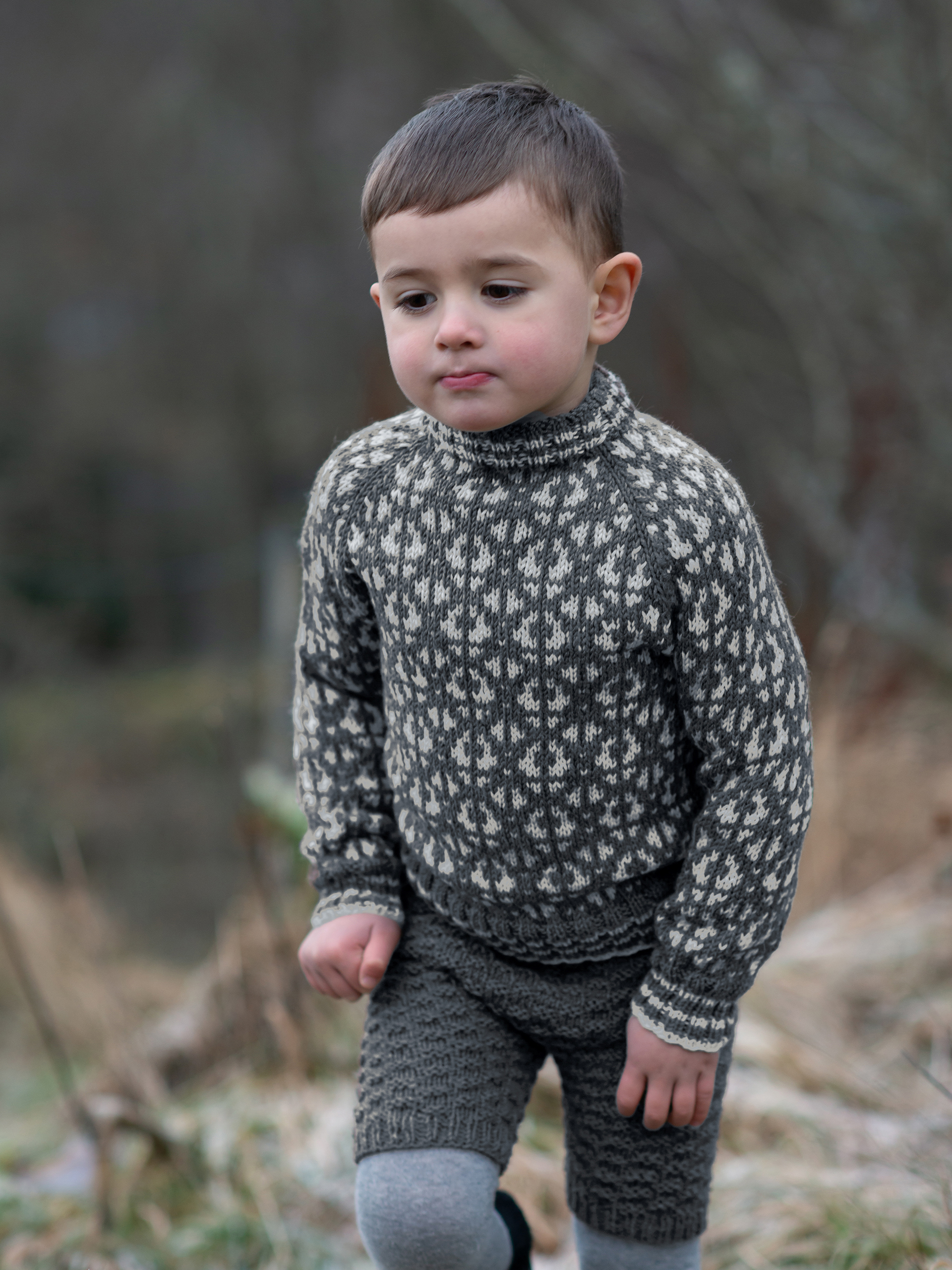 FLOKK mini gråmelert