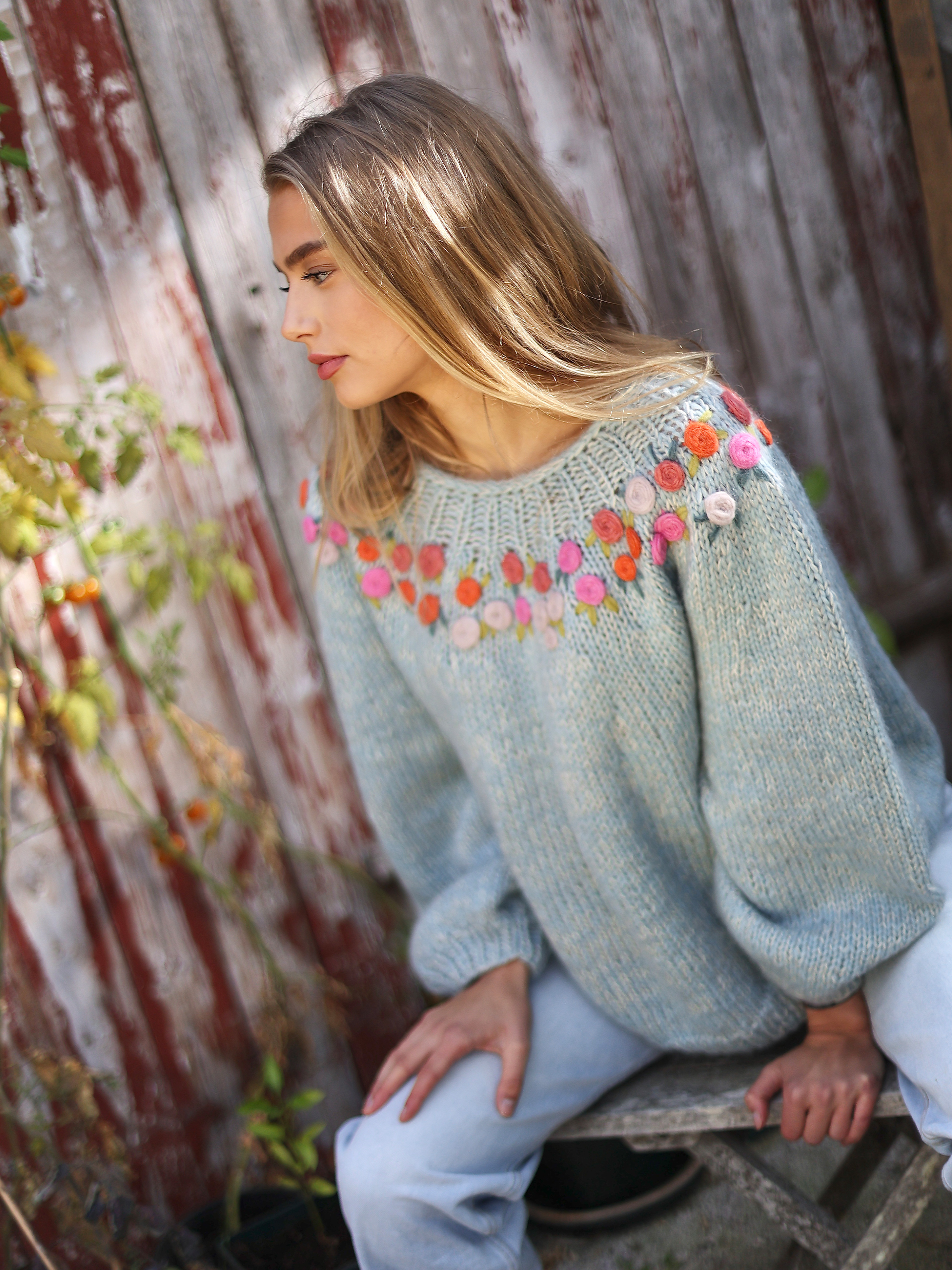 FLOW genser lys petrol