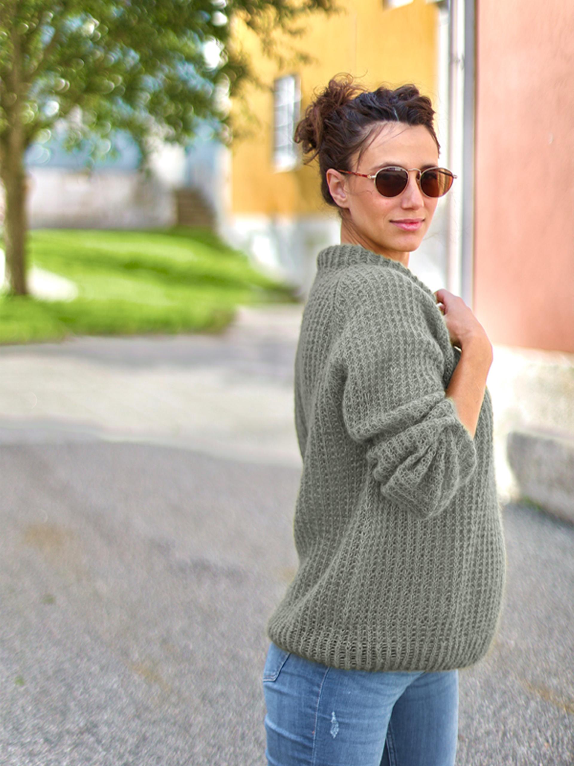 FRID genser salviegrønn