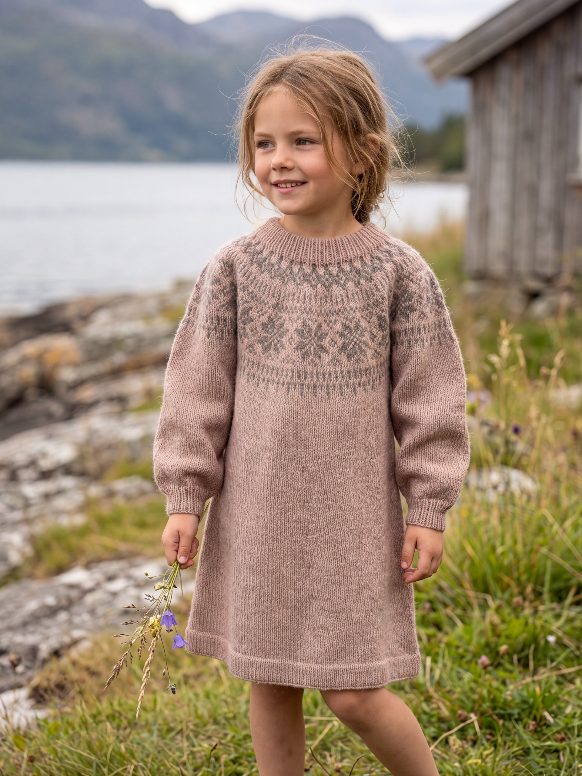 621MS-38a Chunky Selbu kjole (Stay)