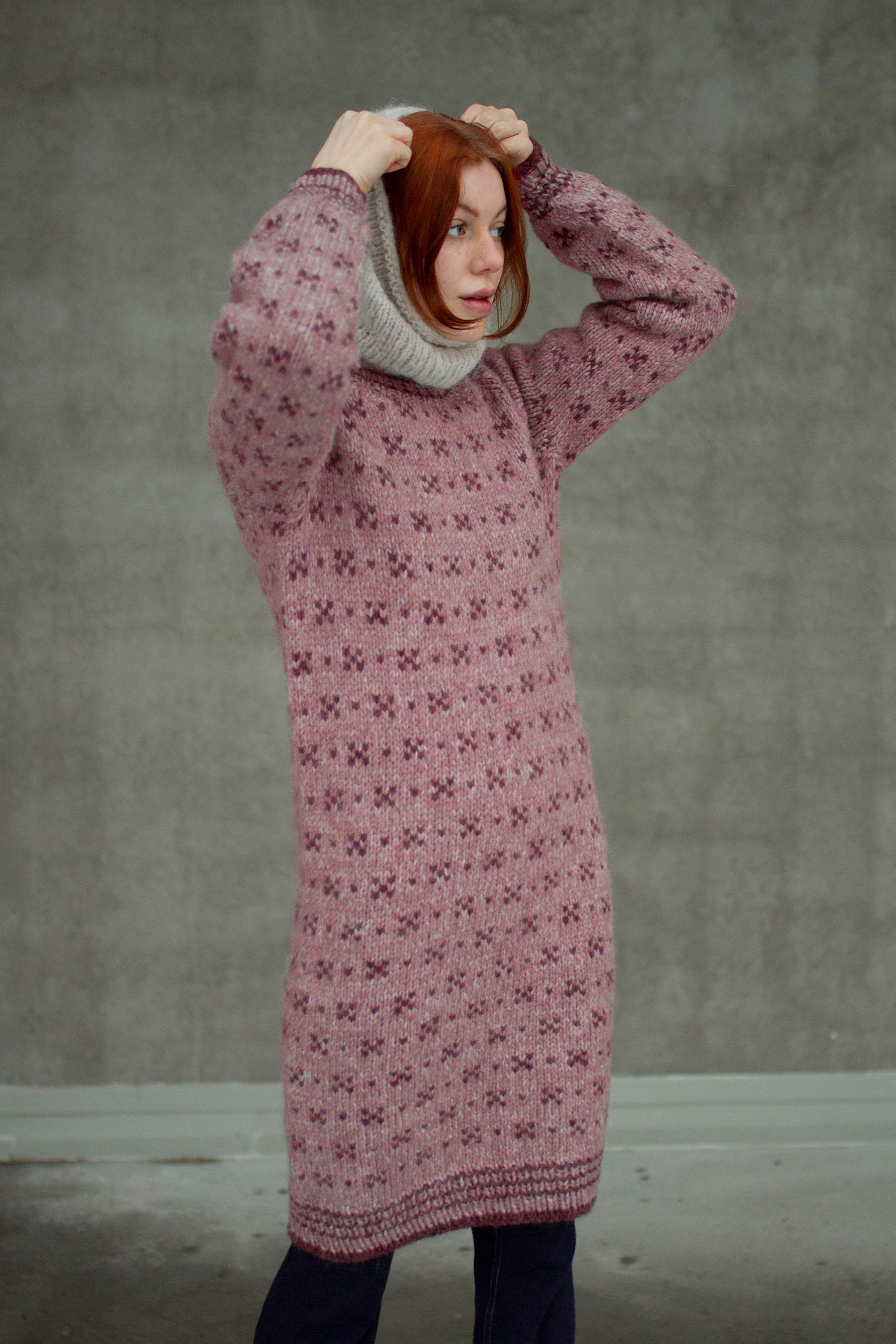 HUSAVIK kjole brunrosa