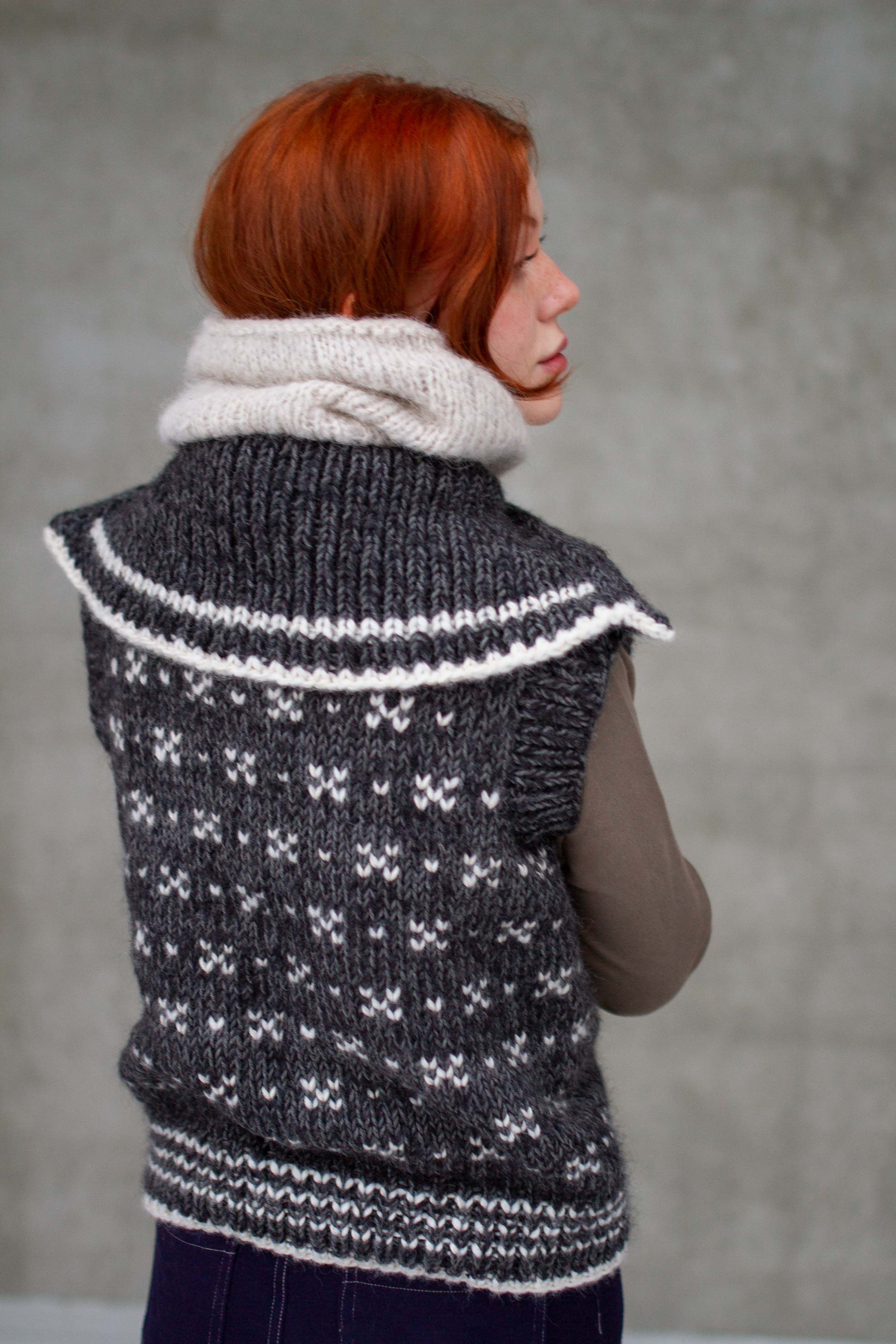 HUSAVIK zip vest koksgrå