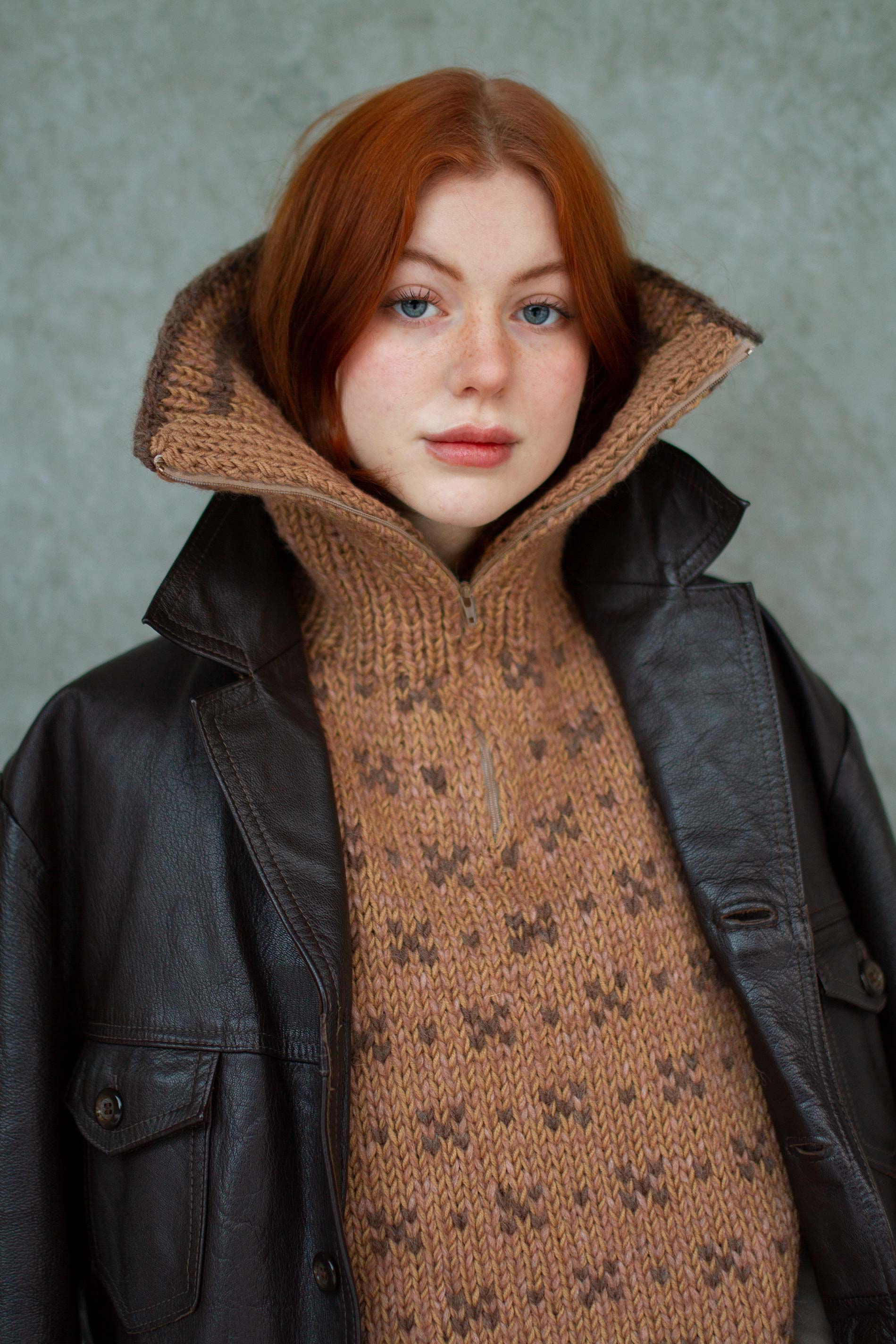 HUSAVIK zip vest varm beige