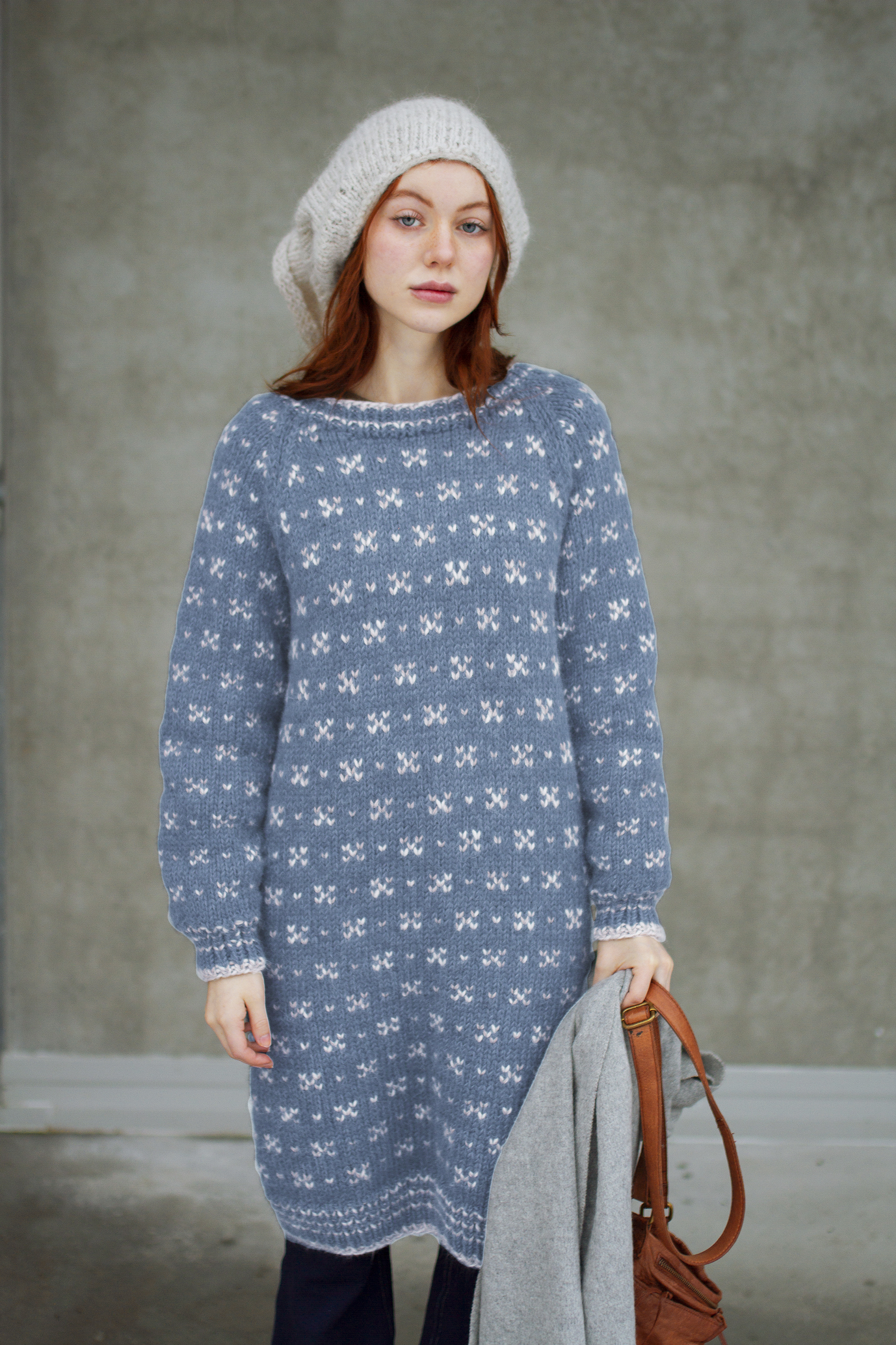 HUSAVIK kjole lys denim