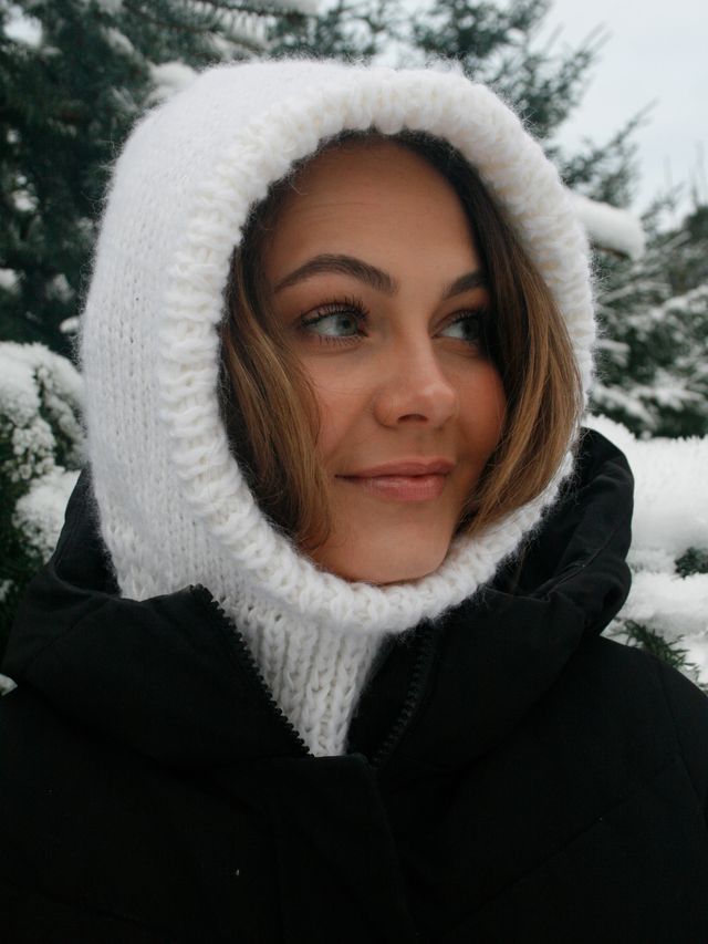 LYKKE balaklava 2 hvit