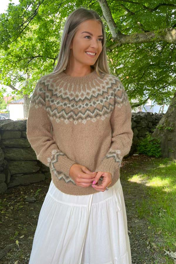 101-05 Dolomitt genser kamel