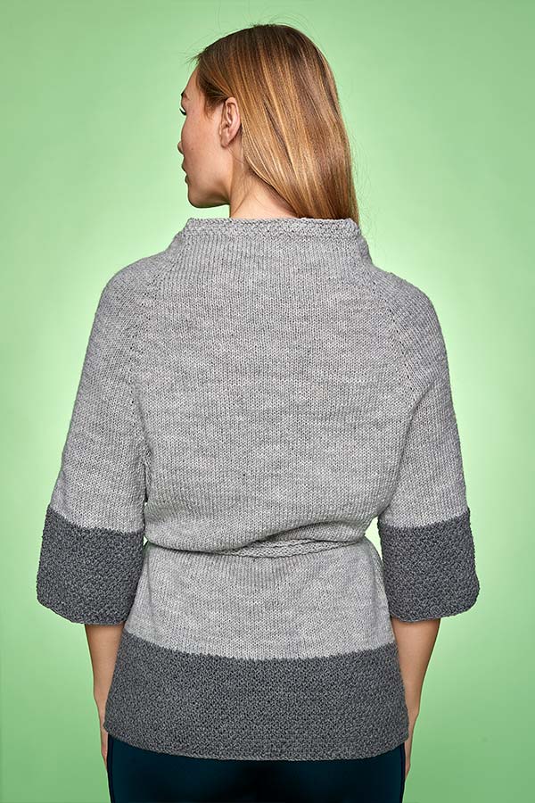 Kimono med trekvarte ermer