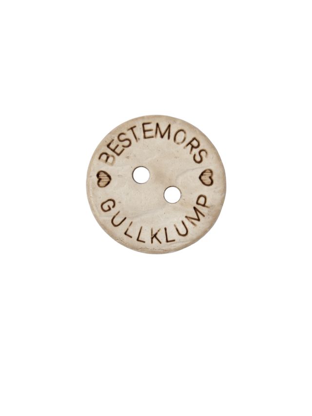Knapp Bestemors gullklump 18mm