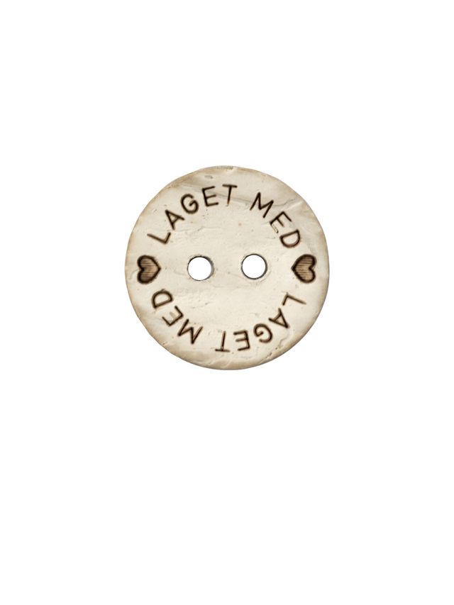 Knapp Laget med hjertet 18mm