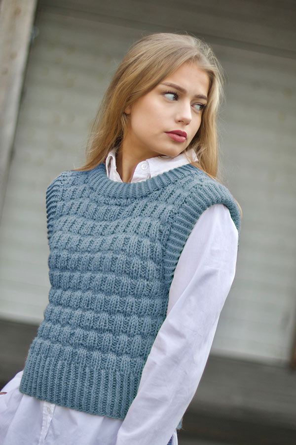 KRAKK VEST lys denim