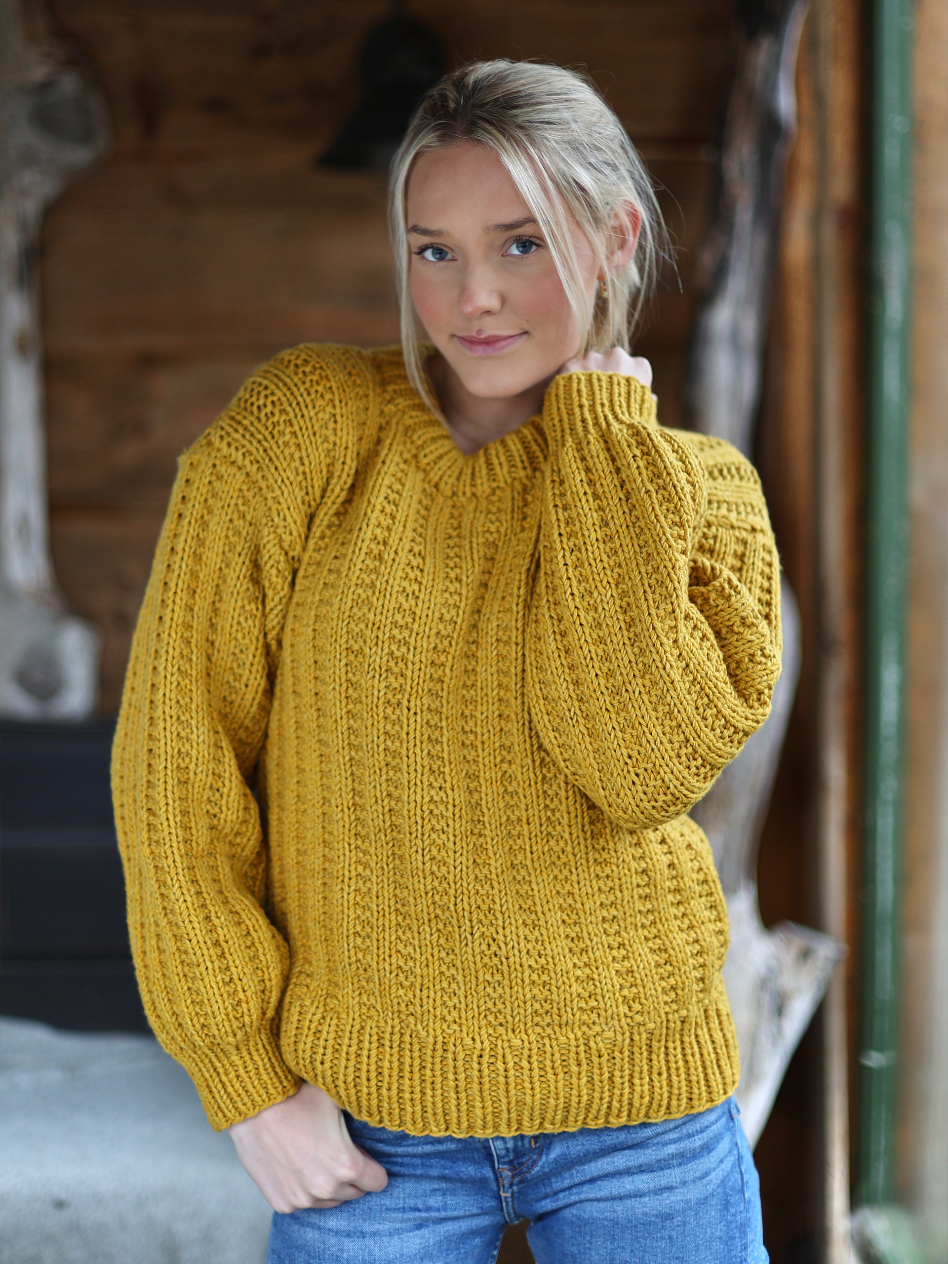 KRØYER genser gullgul