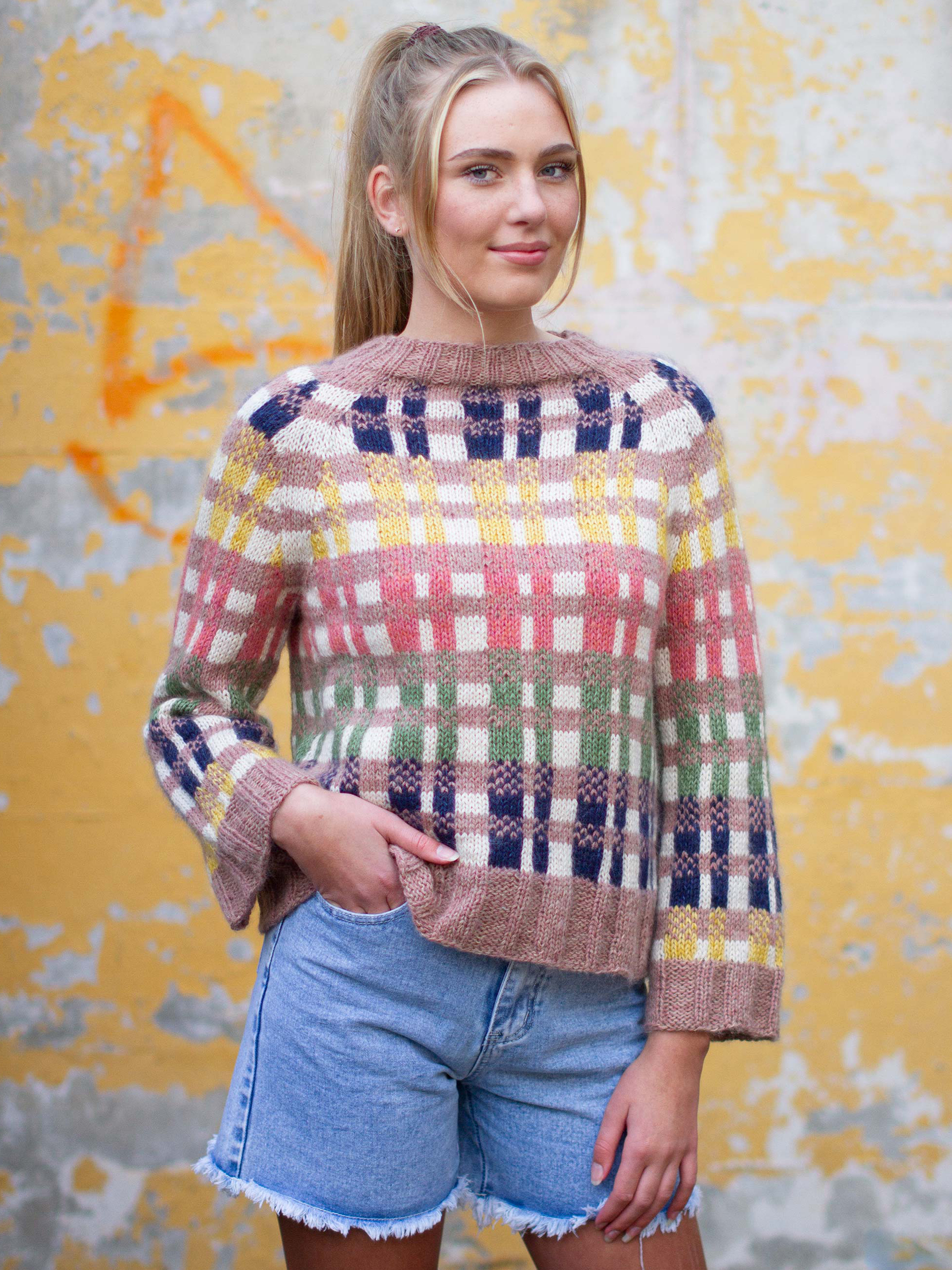 KYLIE genser gammelrosa