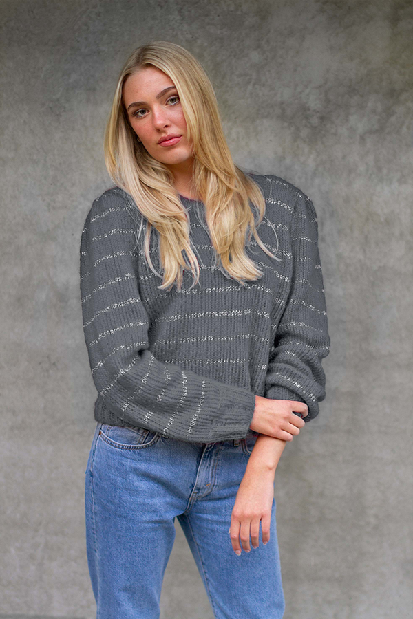 LÆRKE genser blygrå