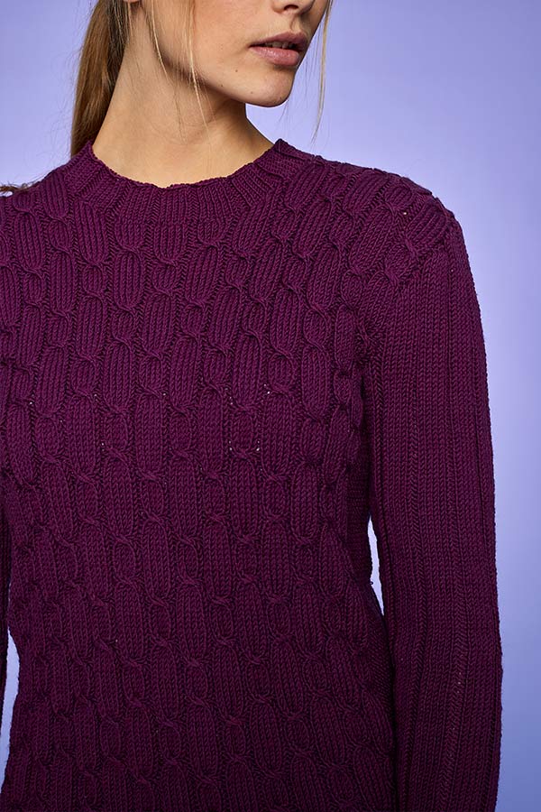 Lang kjole med fletter