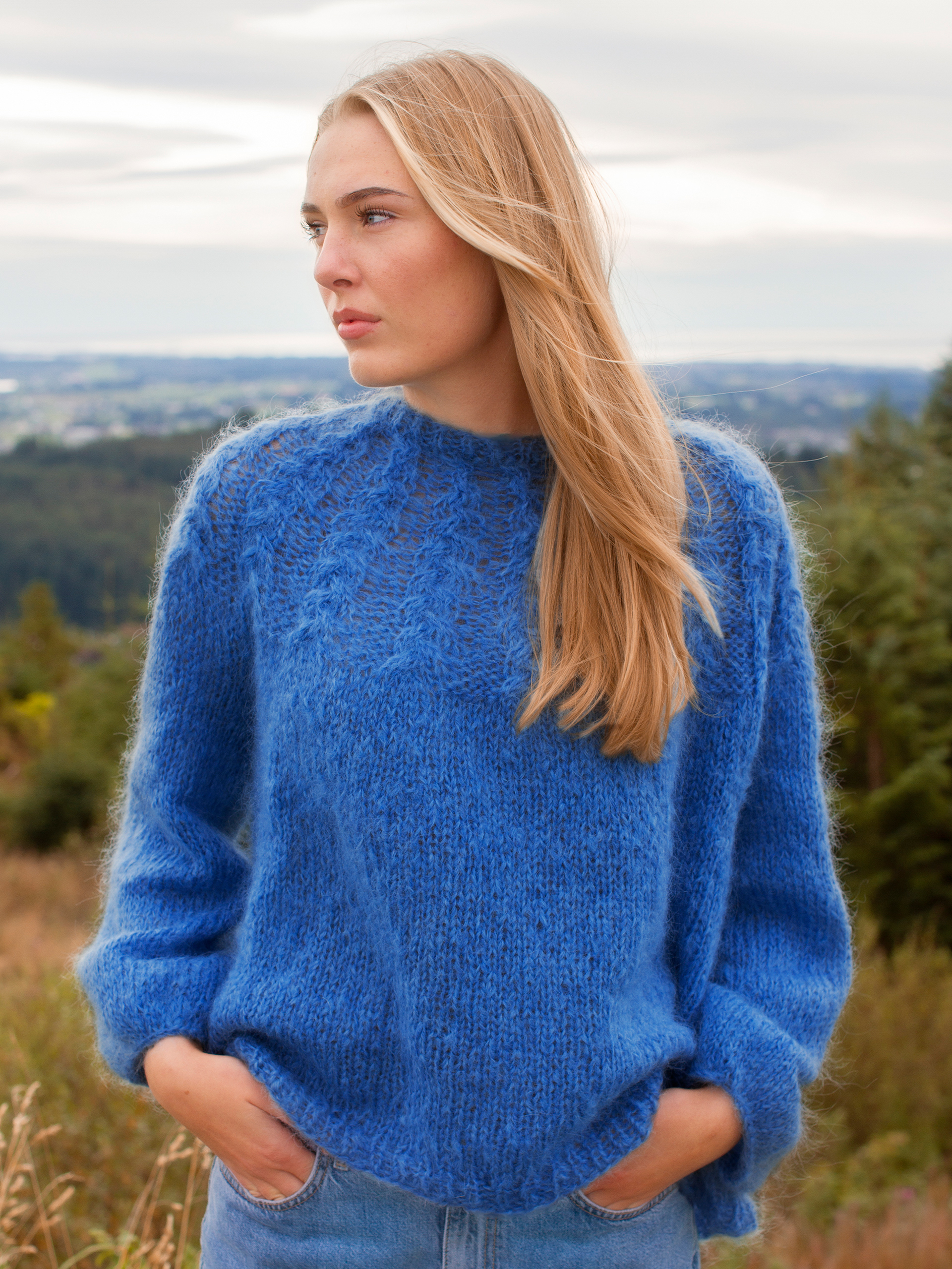 LARGO genser klar blå