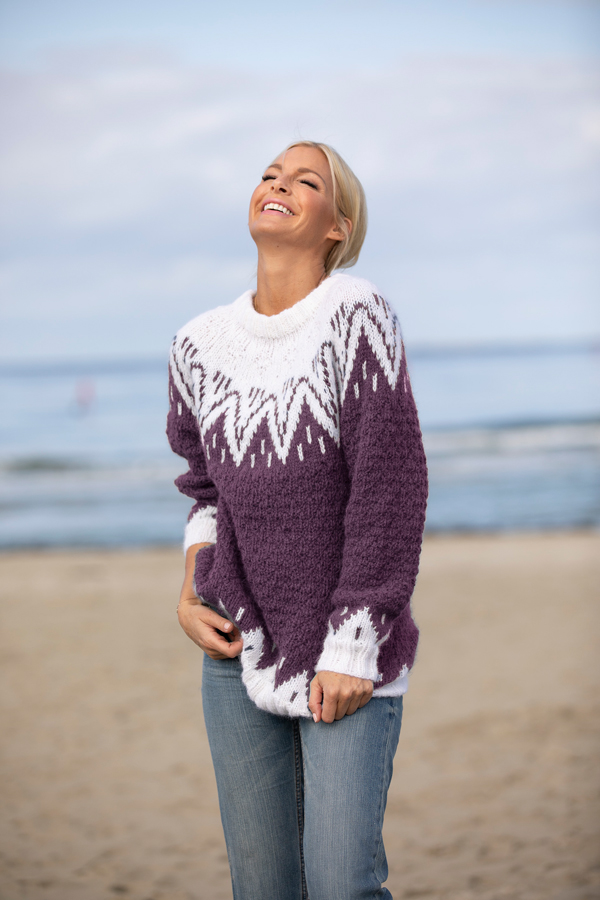 1923-5 Mamma genser lilla