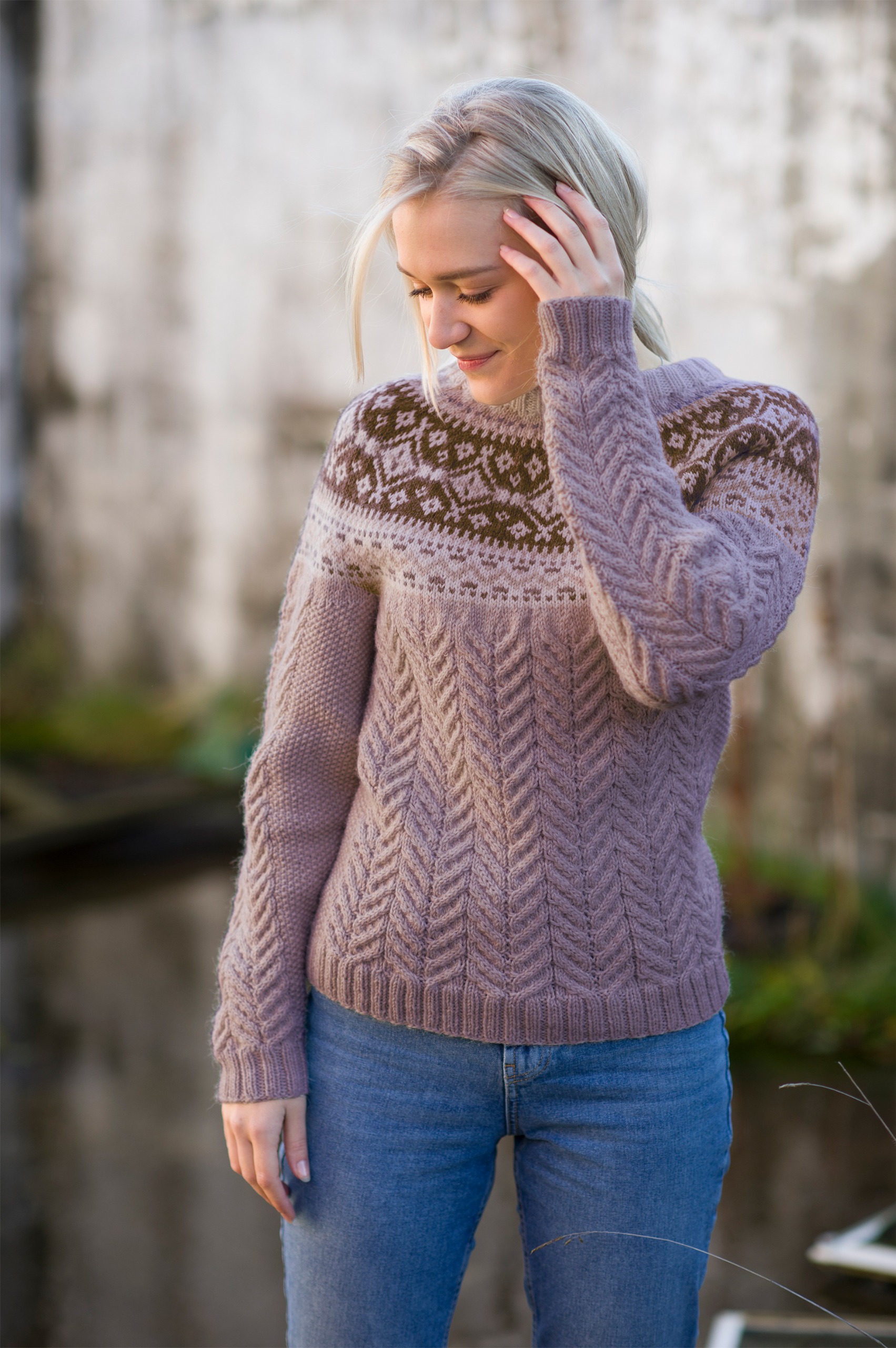 Marlene genser dus grålilla