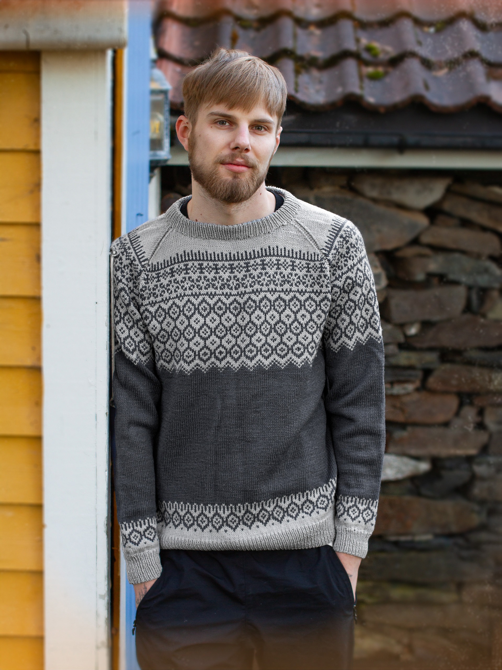 MATJA genser herre koksgrå