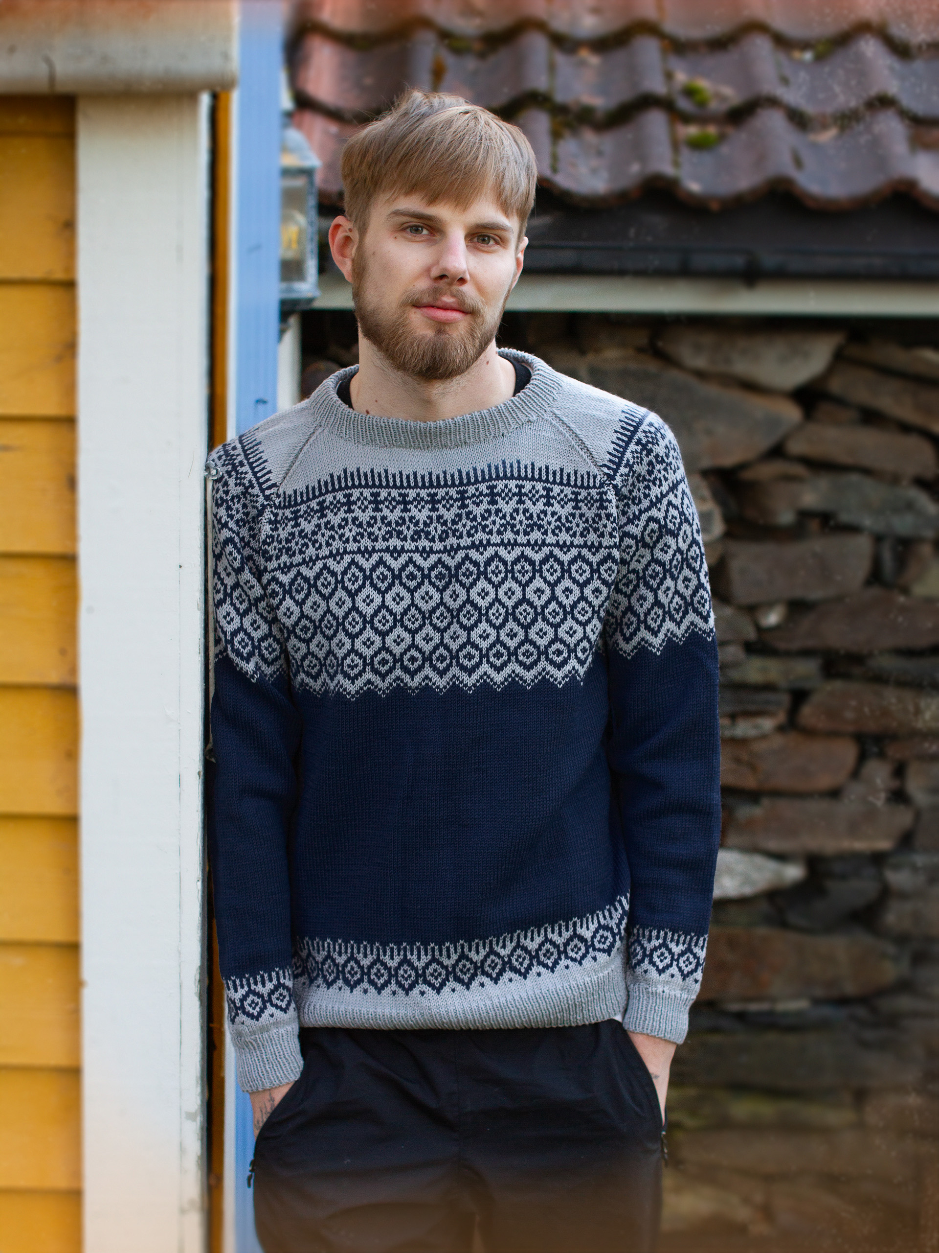 MATJA genser herre marine