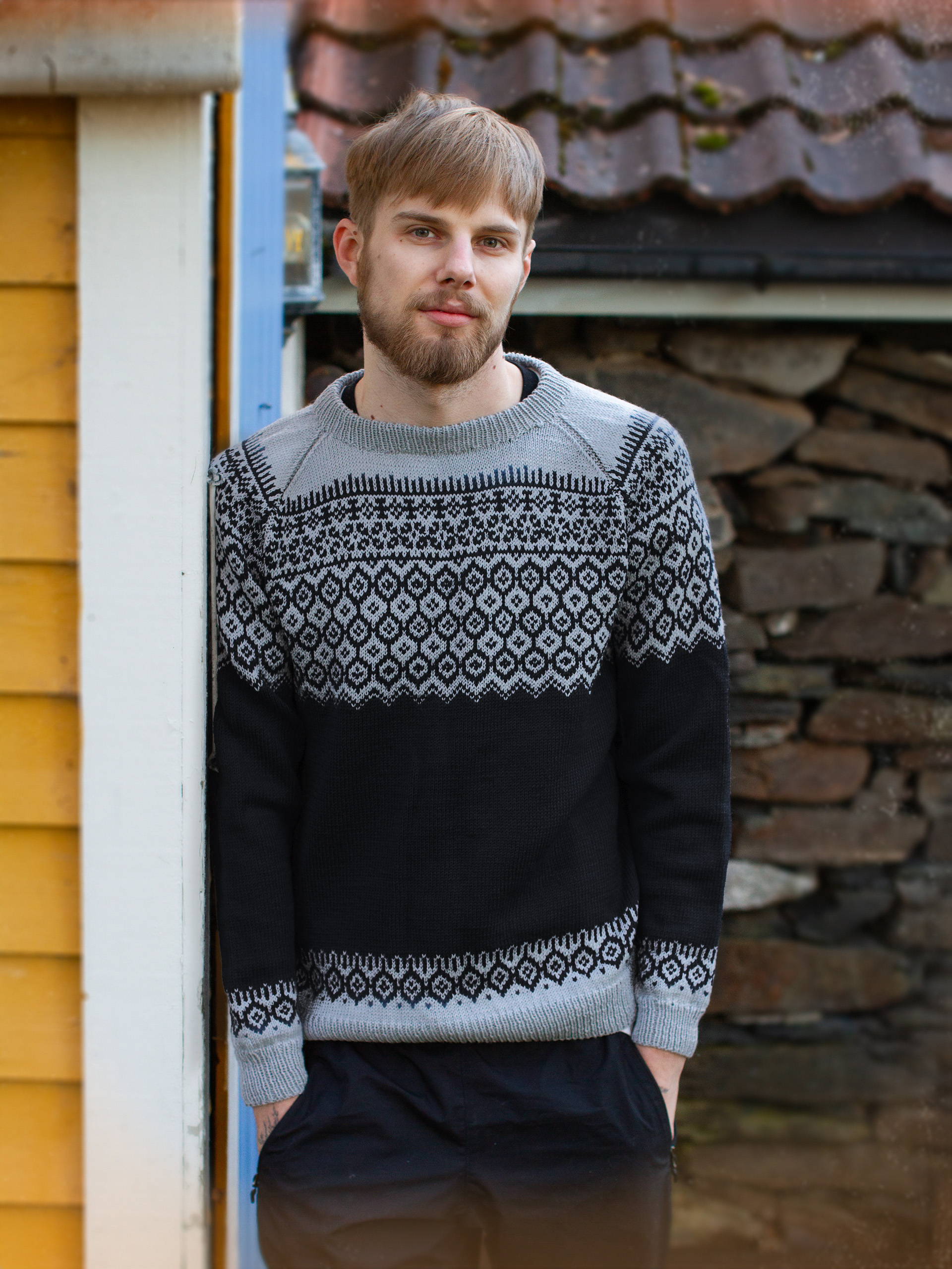 MATJA genser herre sort