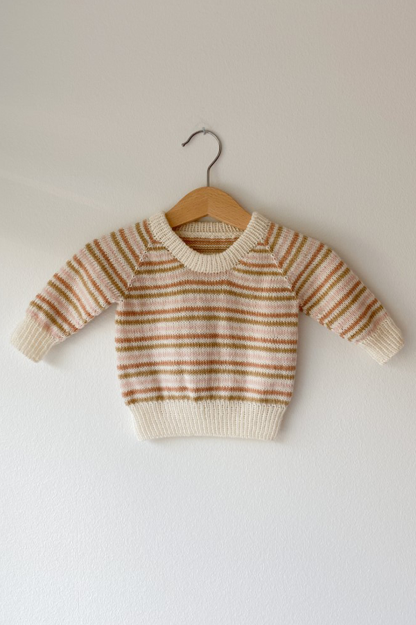 MINISTRIPE SWEATER JUNIOR dusty pink