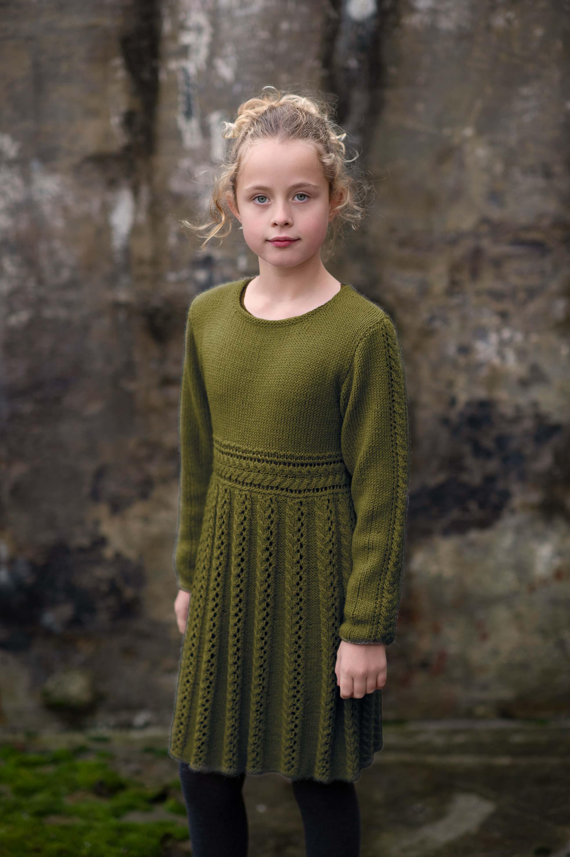 NELIA kjole olivengrønn