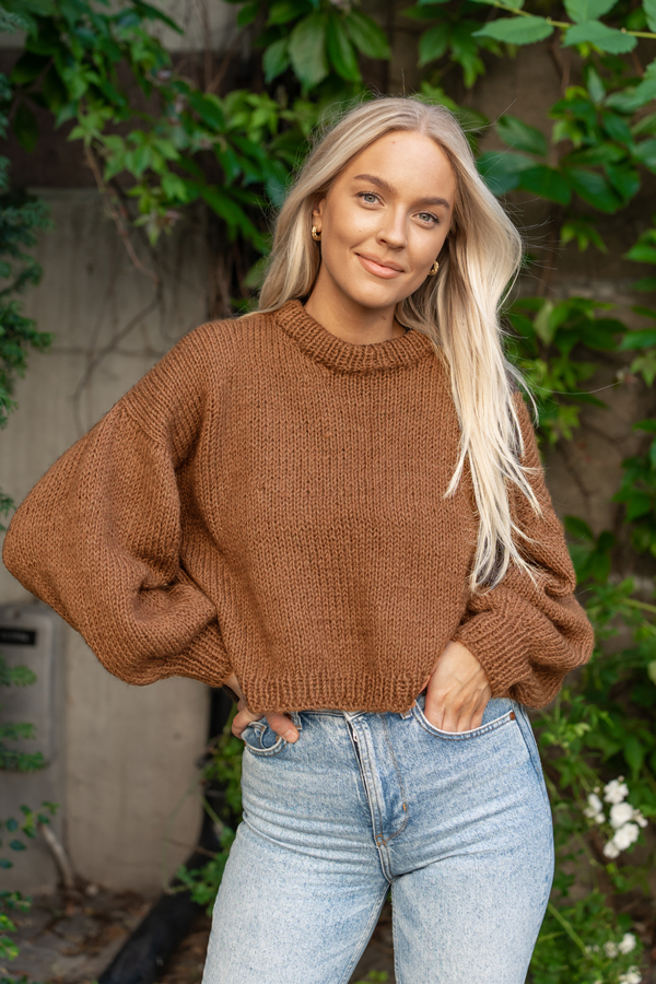 NICA genser varm beige