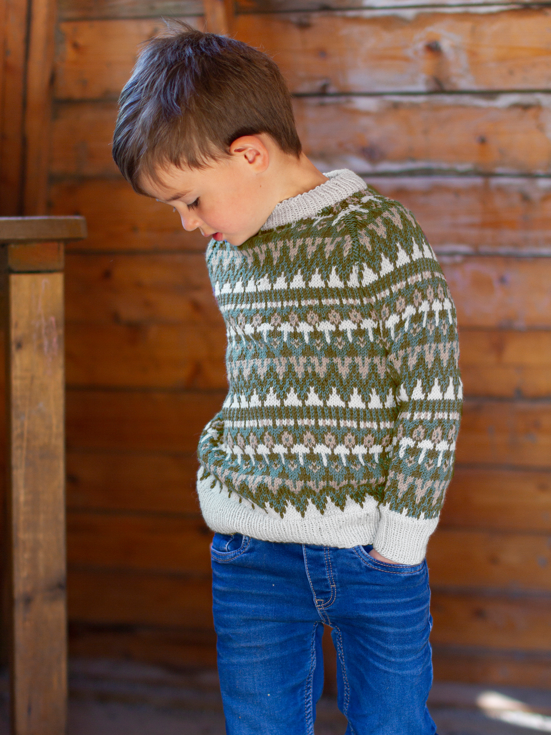 NUNA genser grågrønn