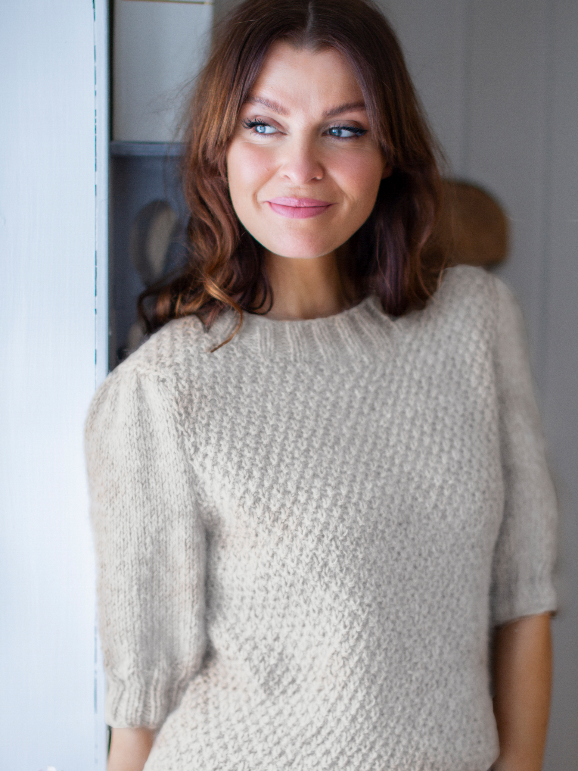 Petunia topp lys beigemelert