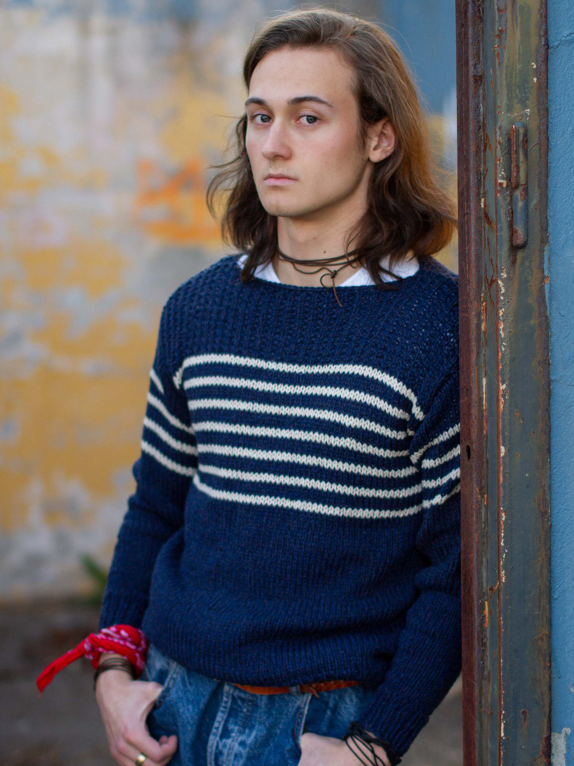 PAUL genser marineblå