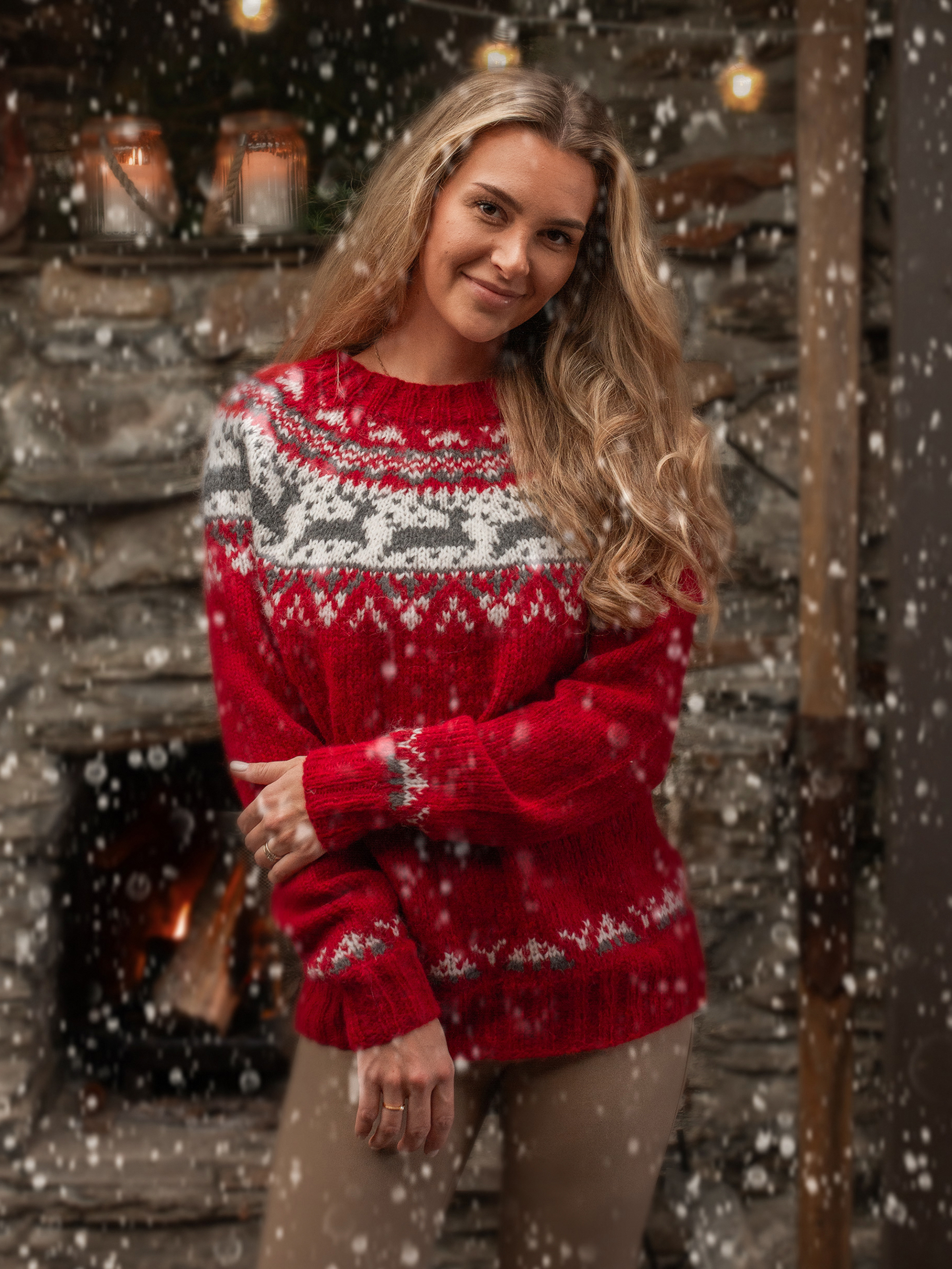 REINDANS chunky rød