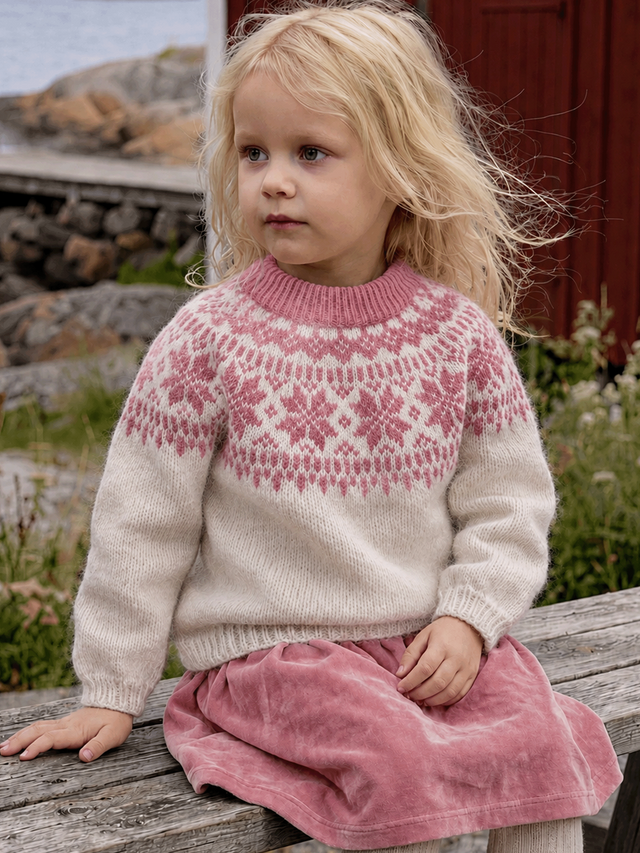 621MS-27f Chunky selbu genser mini (Dream)