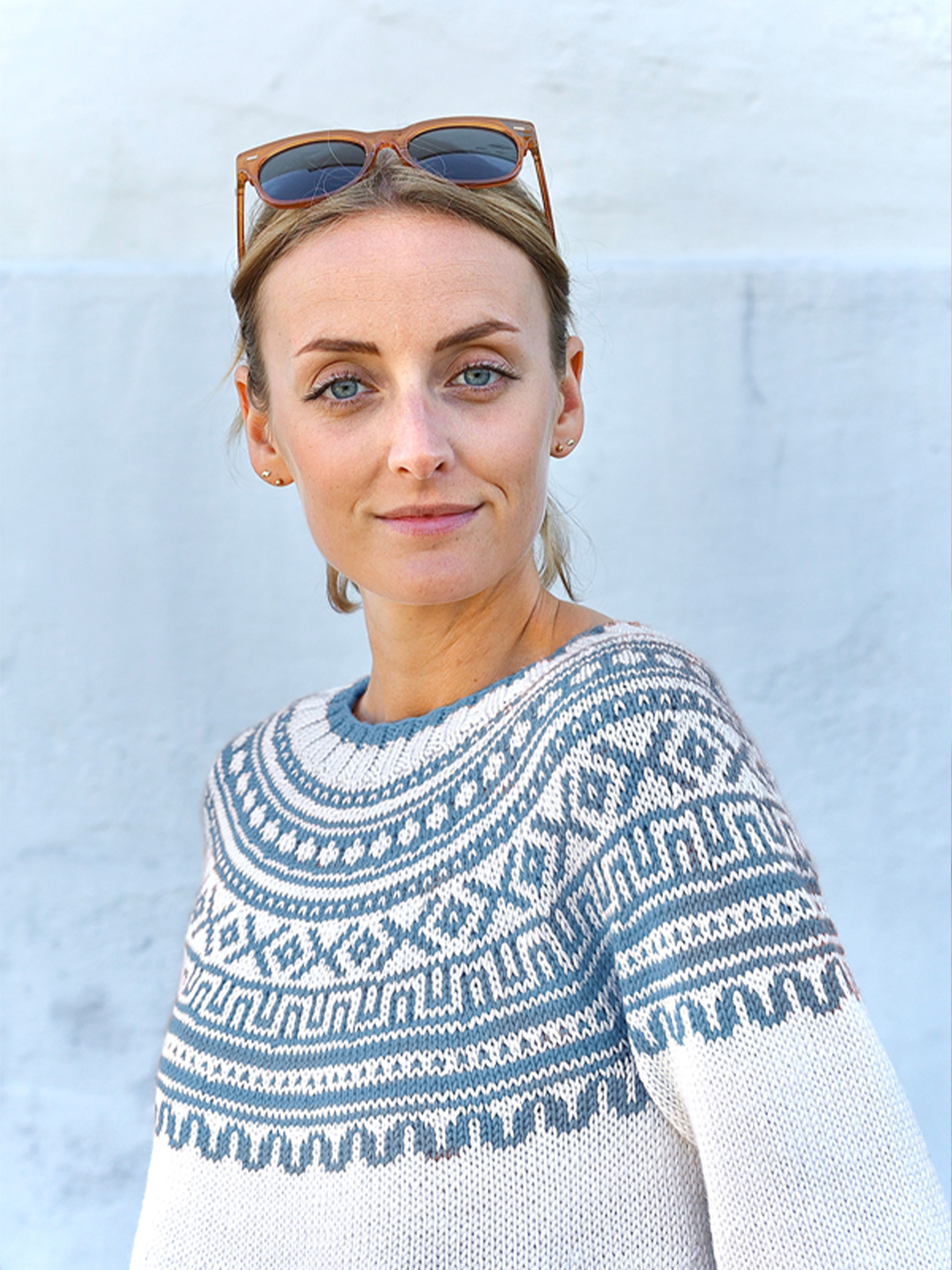 SETA genser lys blå