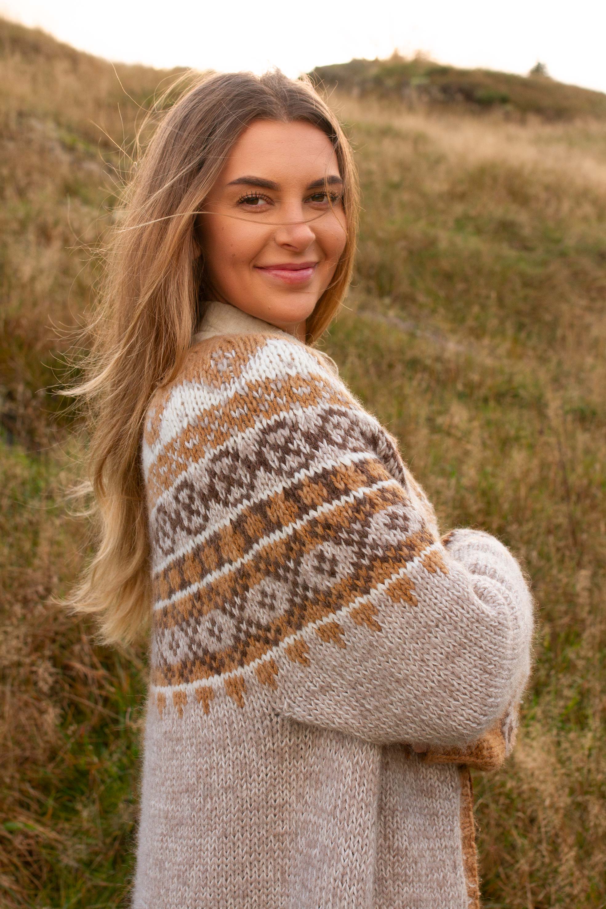 SIGGJO kåpe lys beige