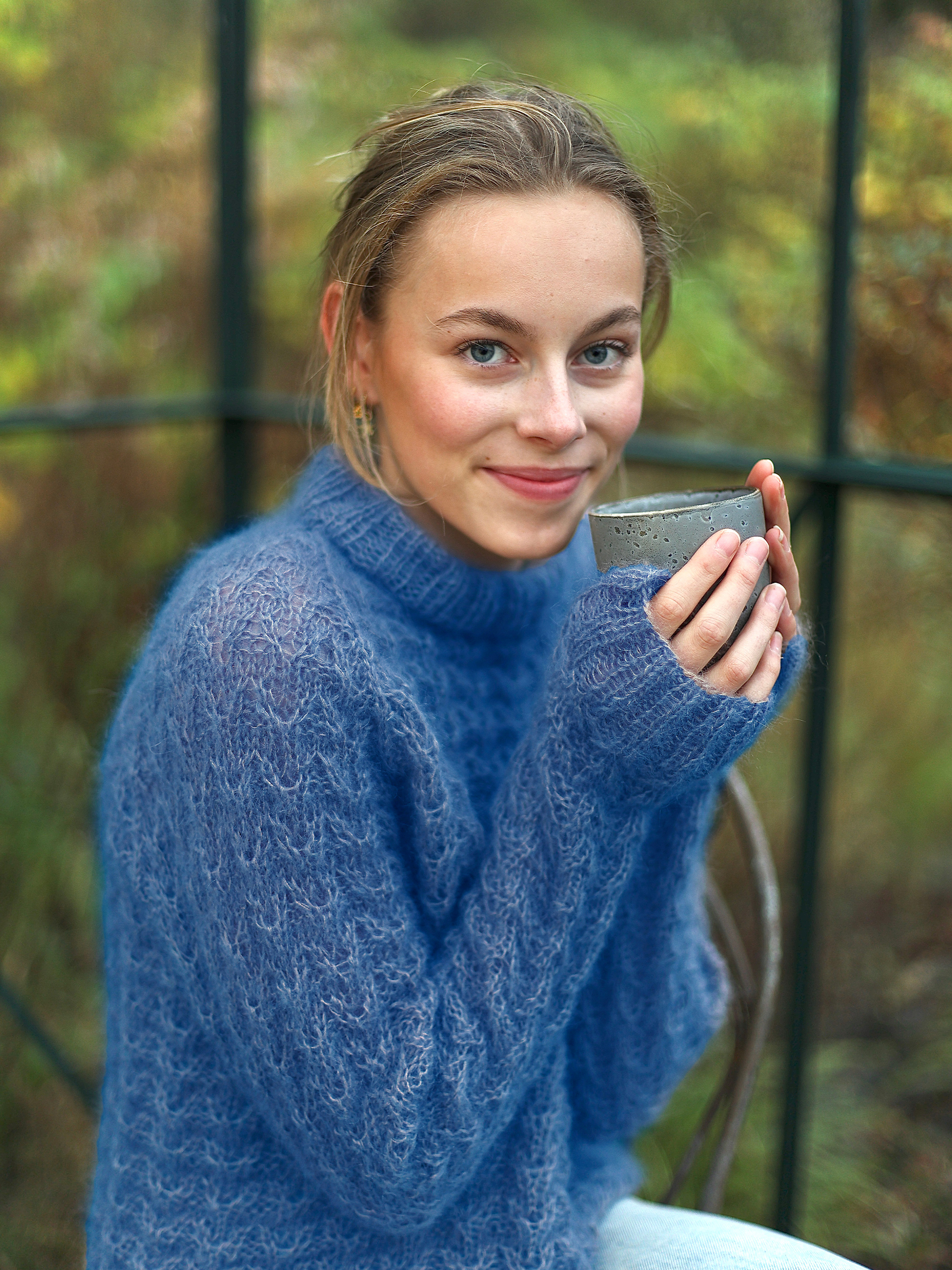 SINA genser blåklokke