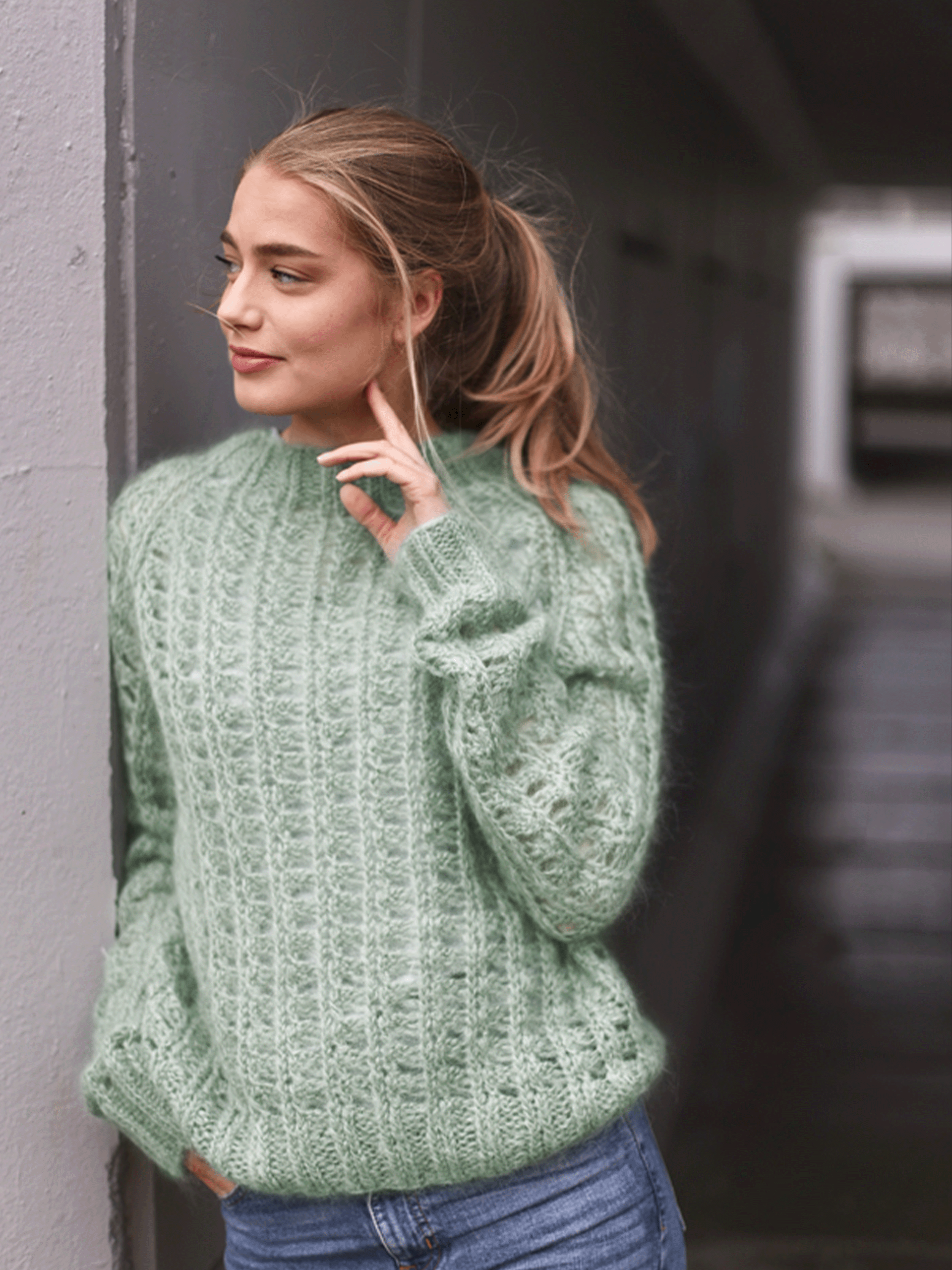SO HALLY genser mintgrønn