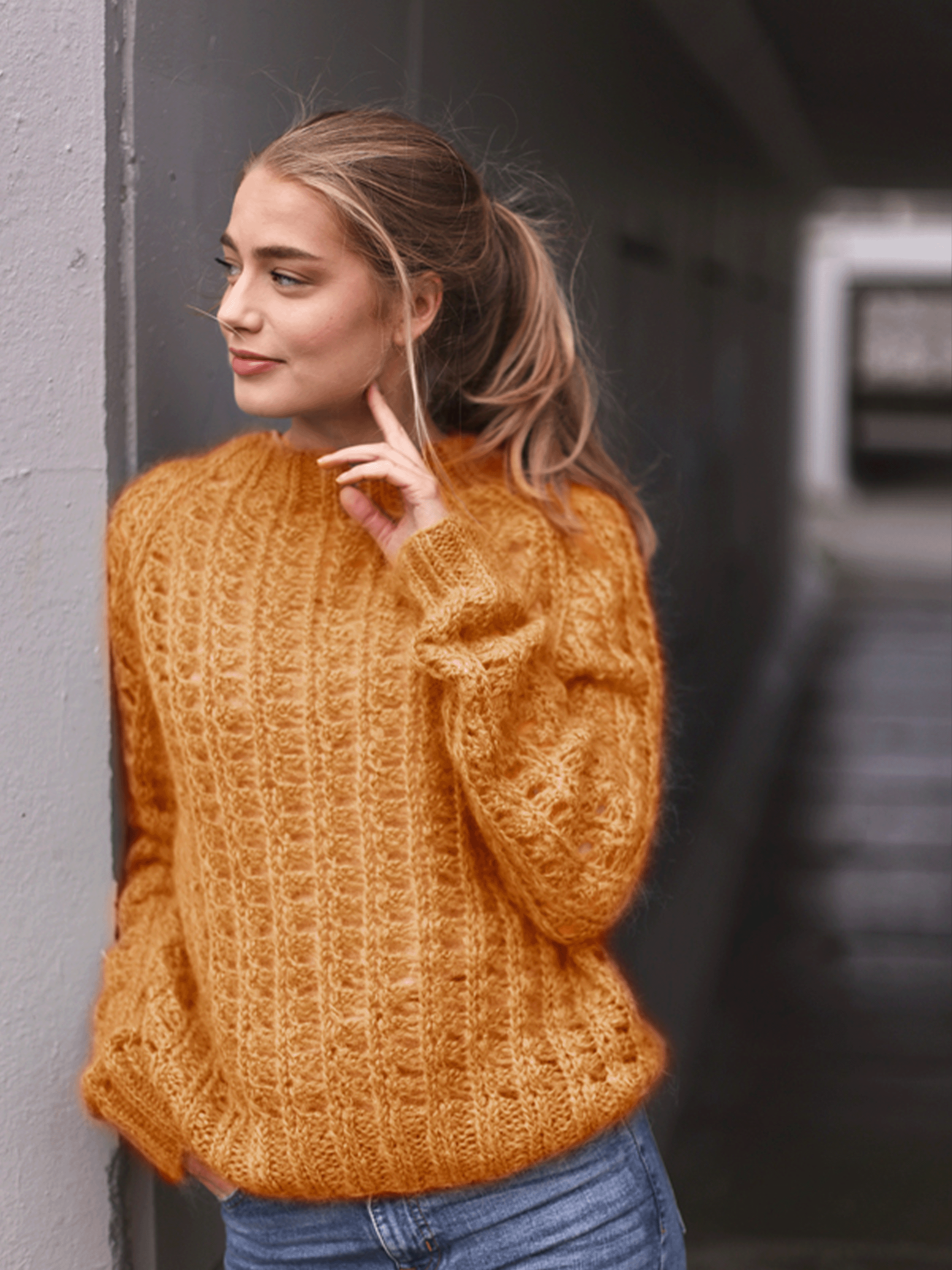 SO HALLY genser safran