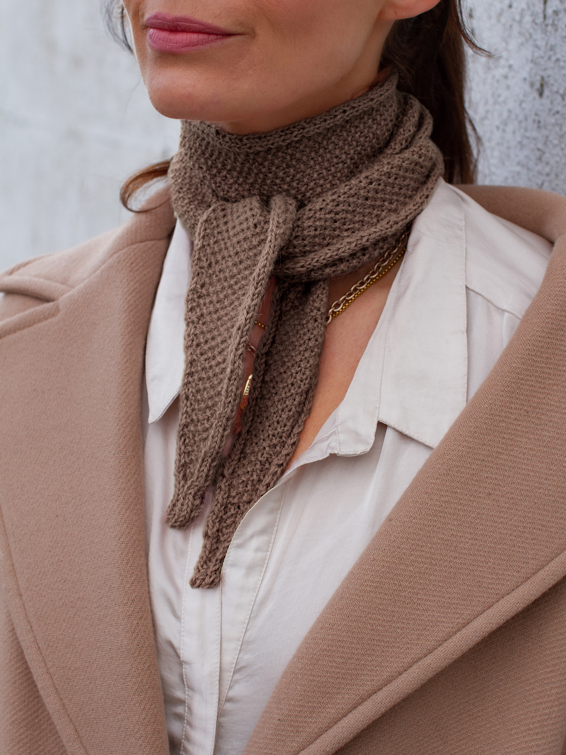 Softie scarf brun