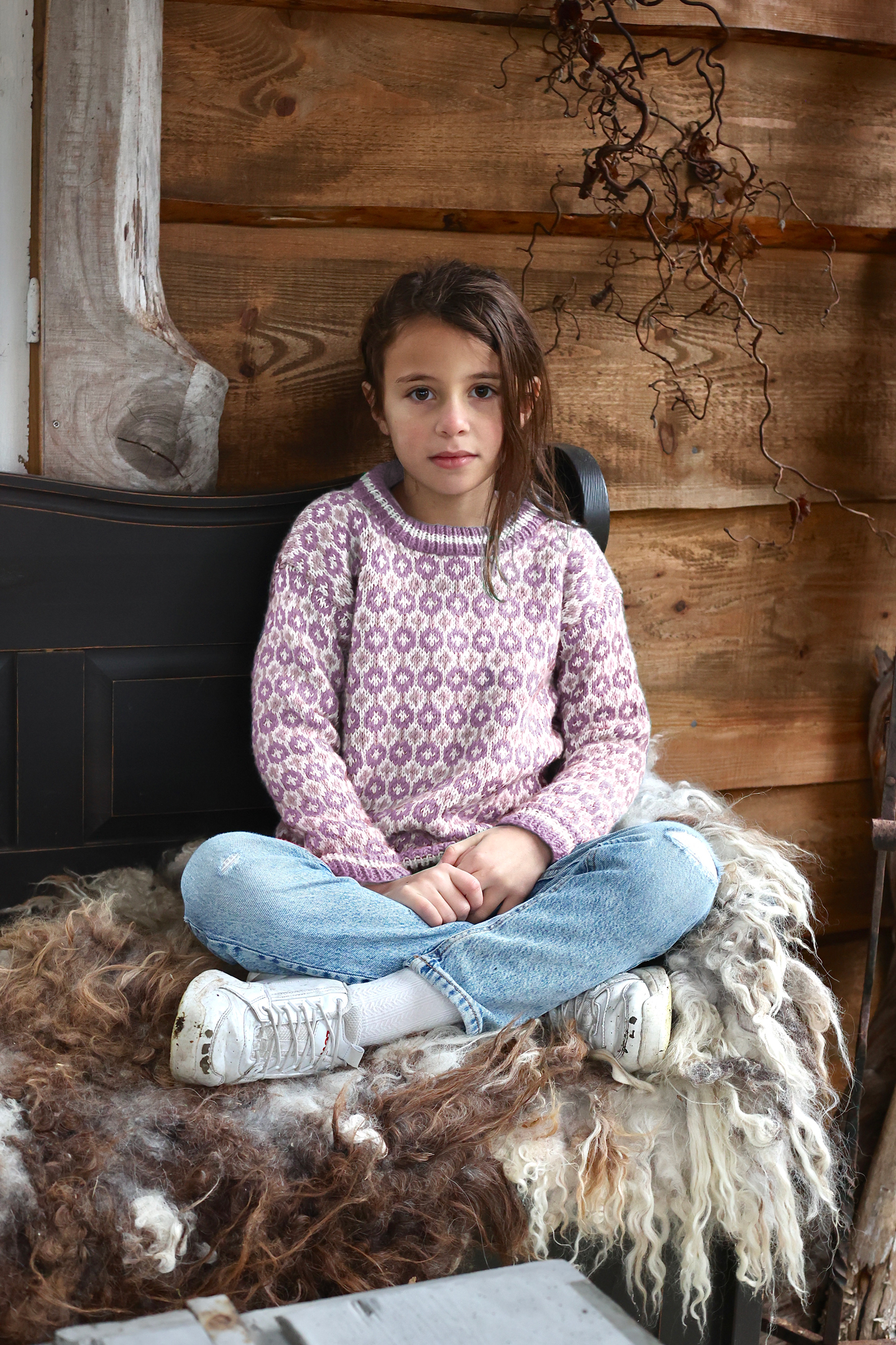 SVALASTOG mini støvet lilla M/ skinnlapp