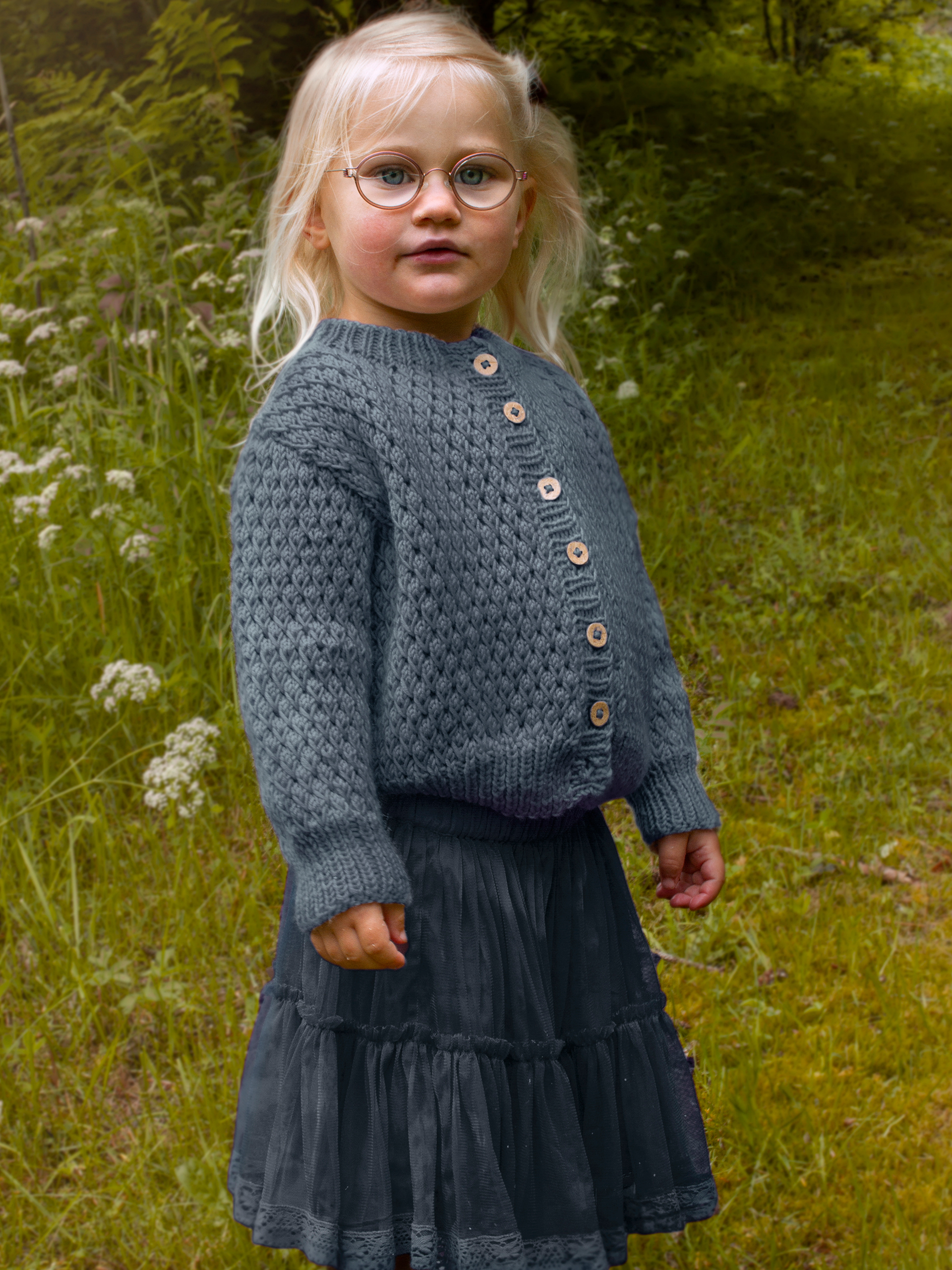 STAVA jakke ensfarget denim