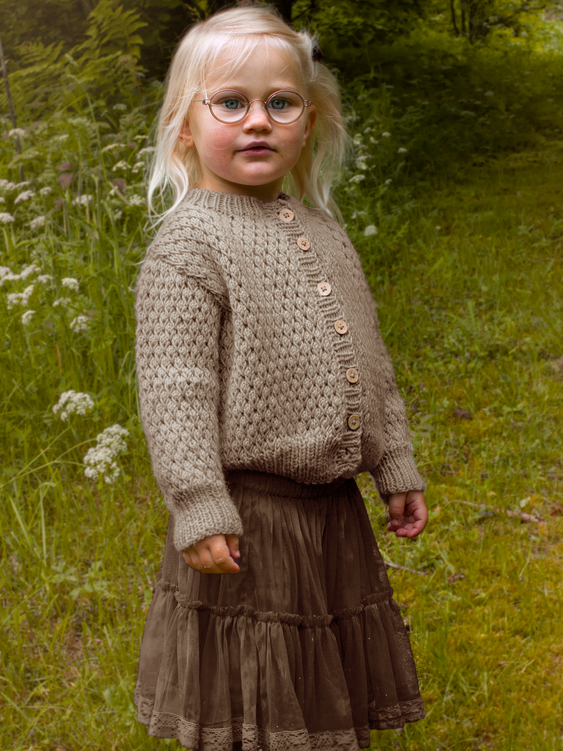 STAVA jakke ensfarget beige