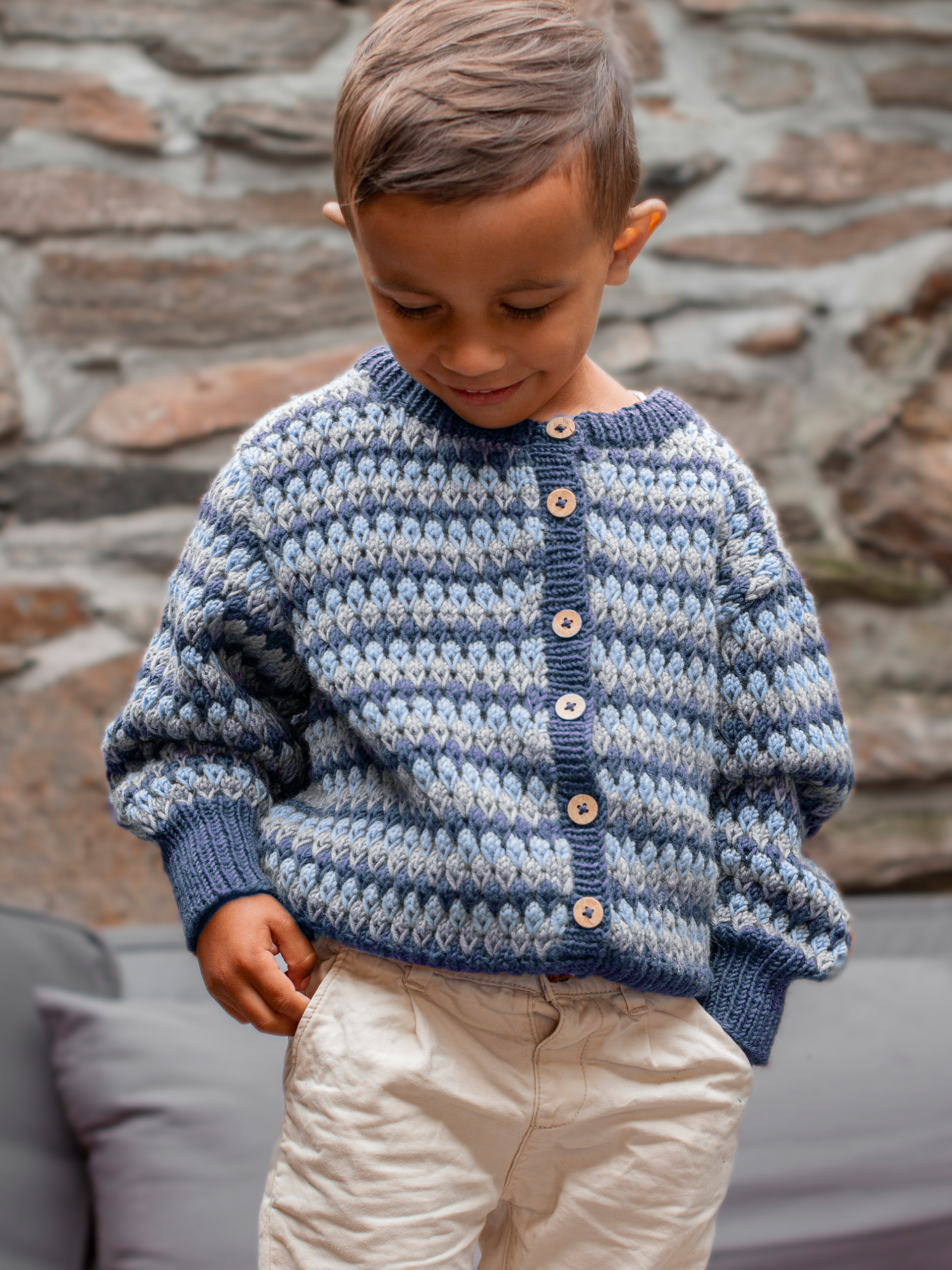 STAVA jakke striper denim