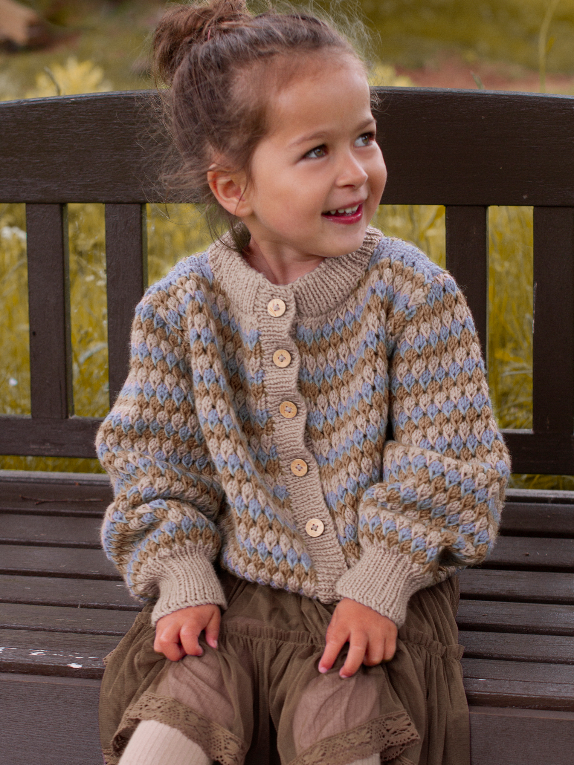 STAVA jakke striper beige