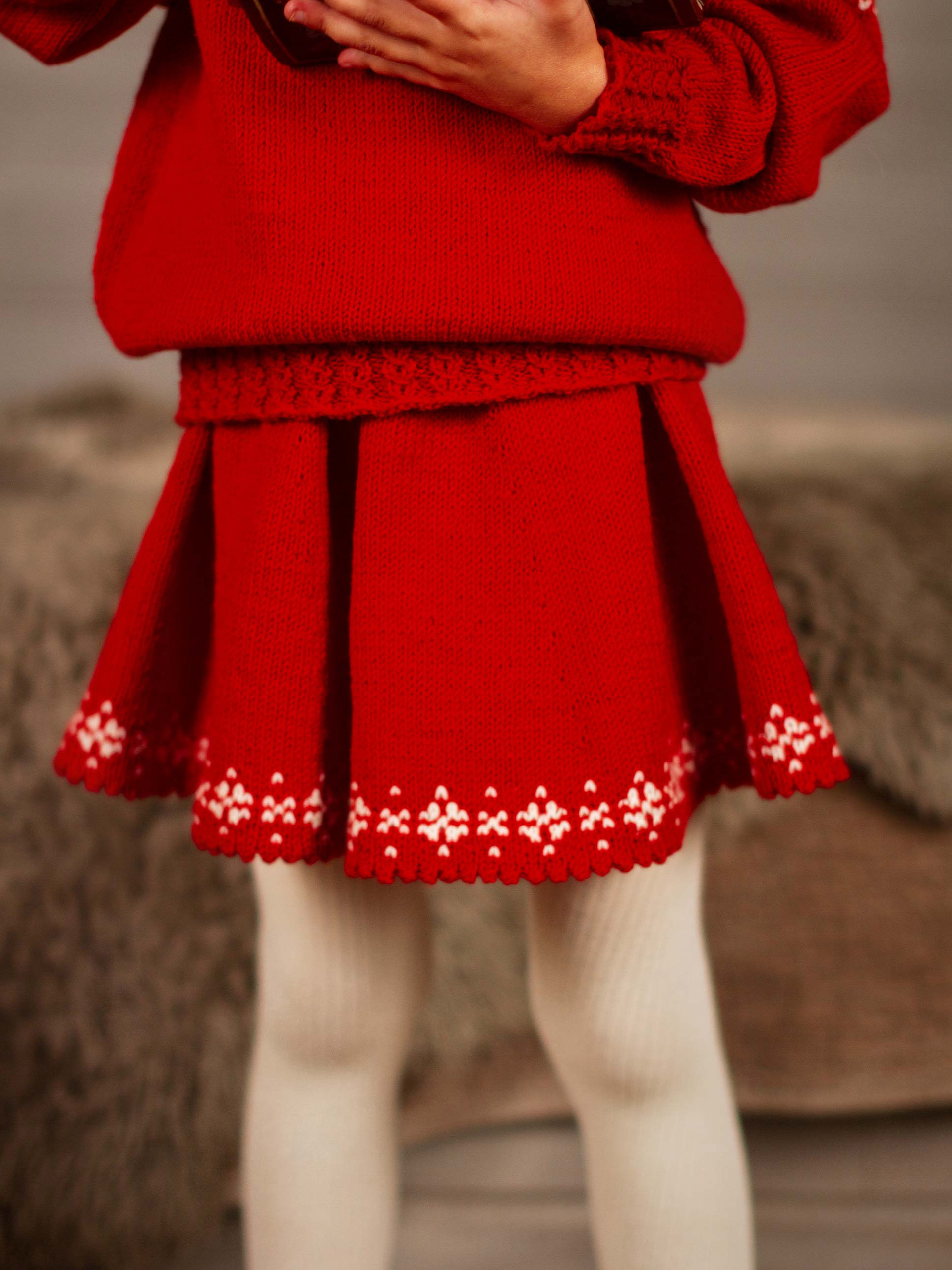 STJERNESKJØRT rød-kitt (Woolevo)