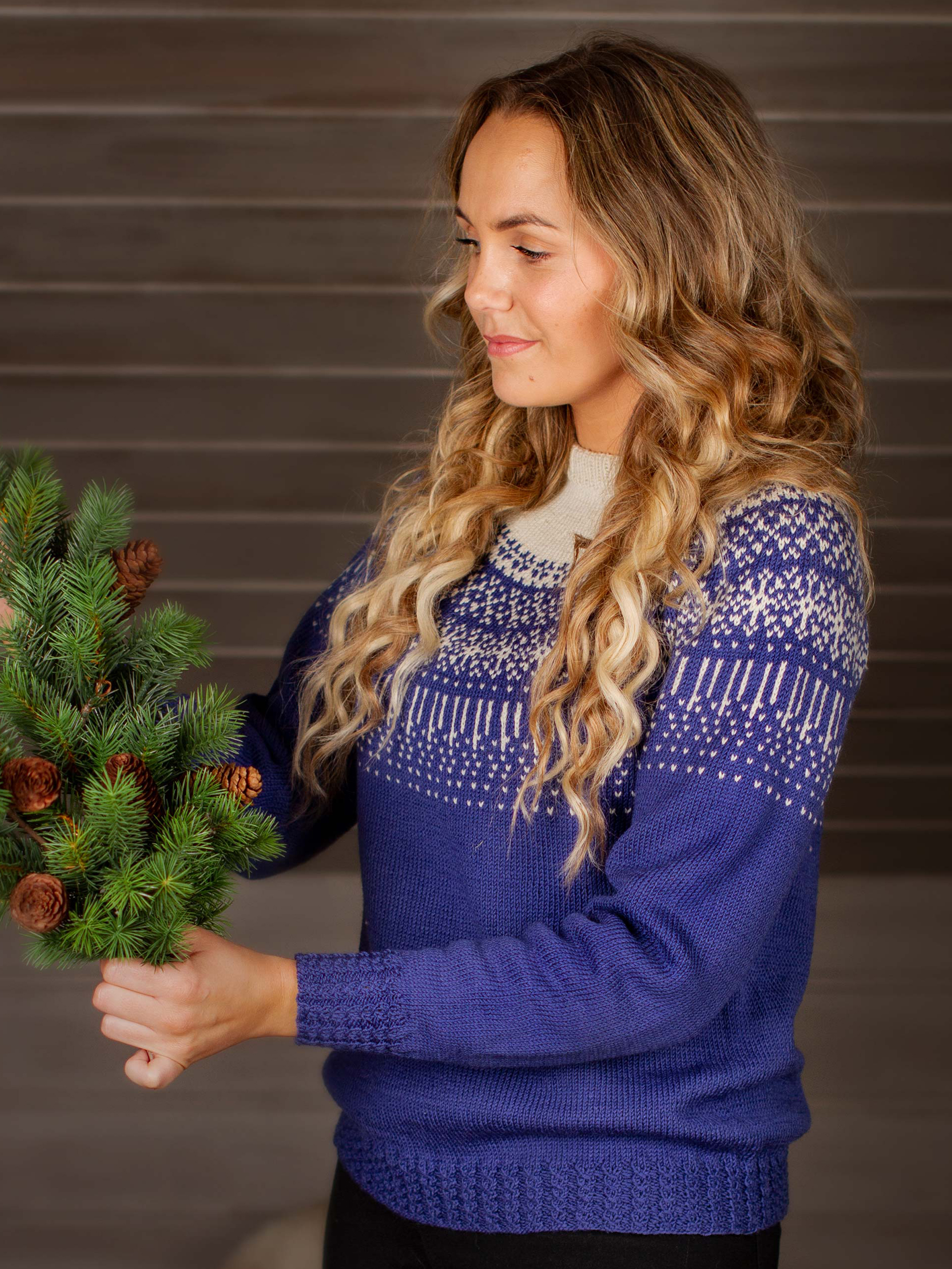STJERNESKUDD genser blå-kitt