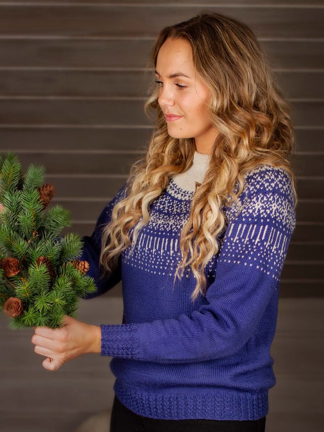 STJERNESKUDD genser blå-kitt
