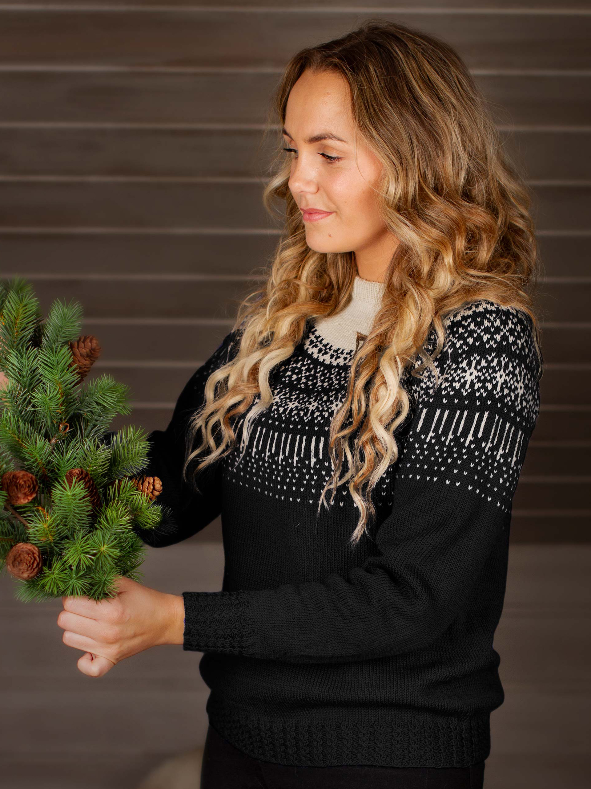 STJERNESKUDD genser sort-kitt