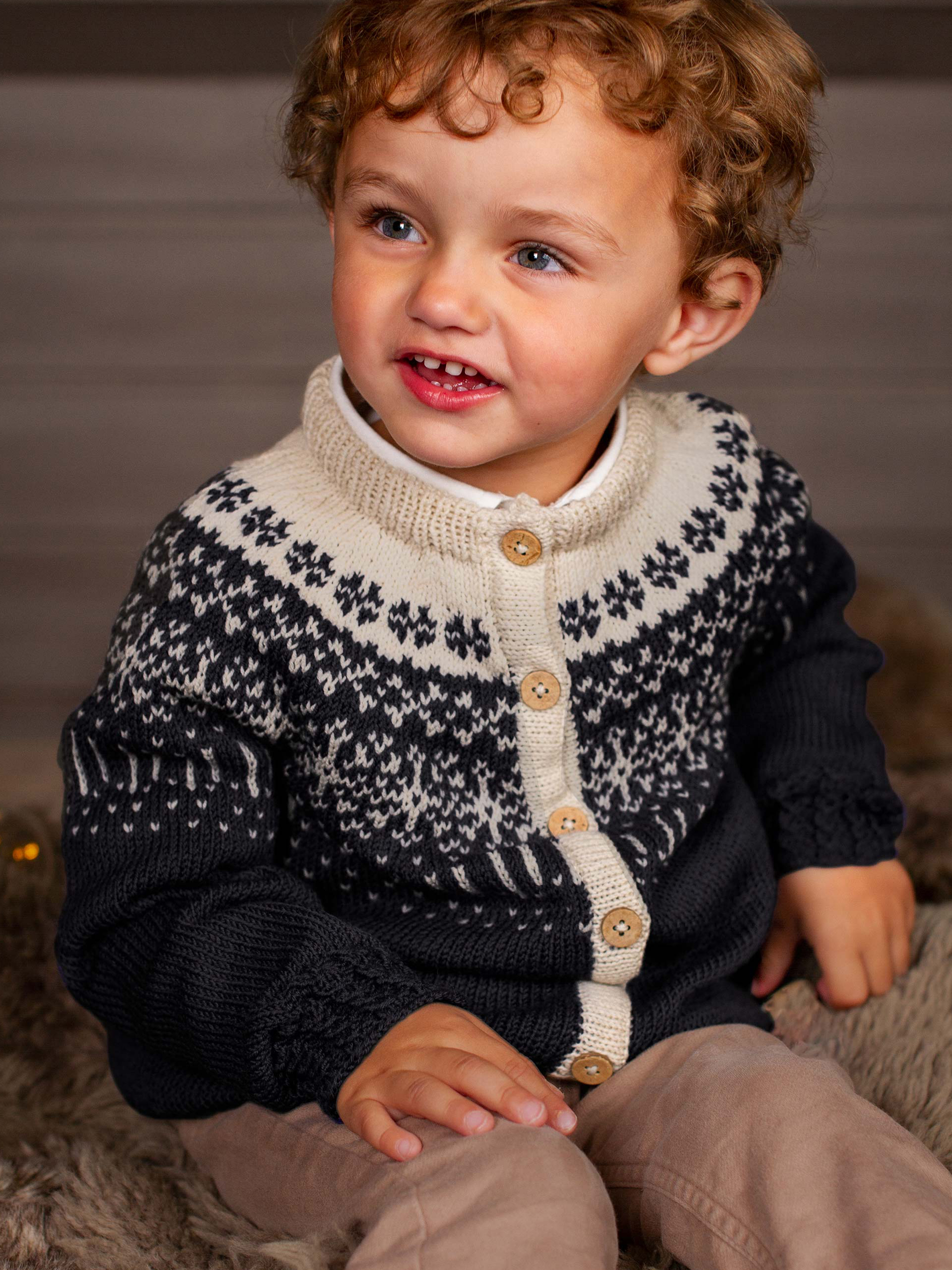 STJERNESKUDD jakke barn sort-kitt